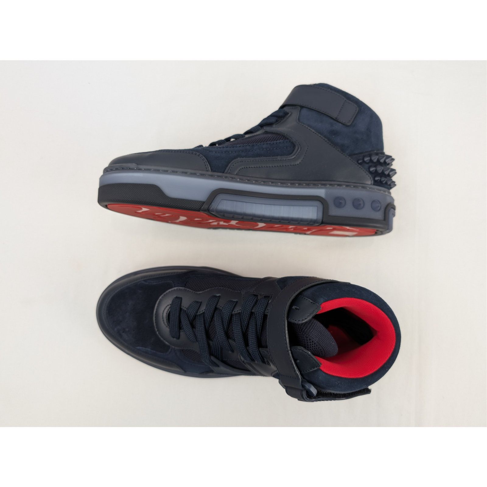 Christian Louboutin o1rshd1 Astroloubi Mid Flat Sneakers in Marine Blue Size US 9.5 / EU 42-43 - 1 Thumbnail