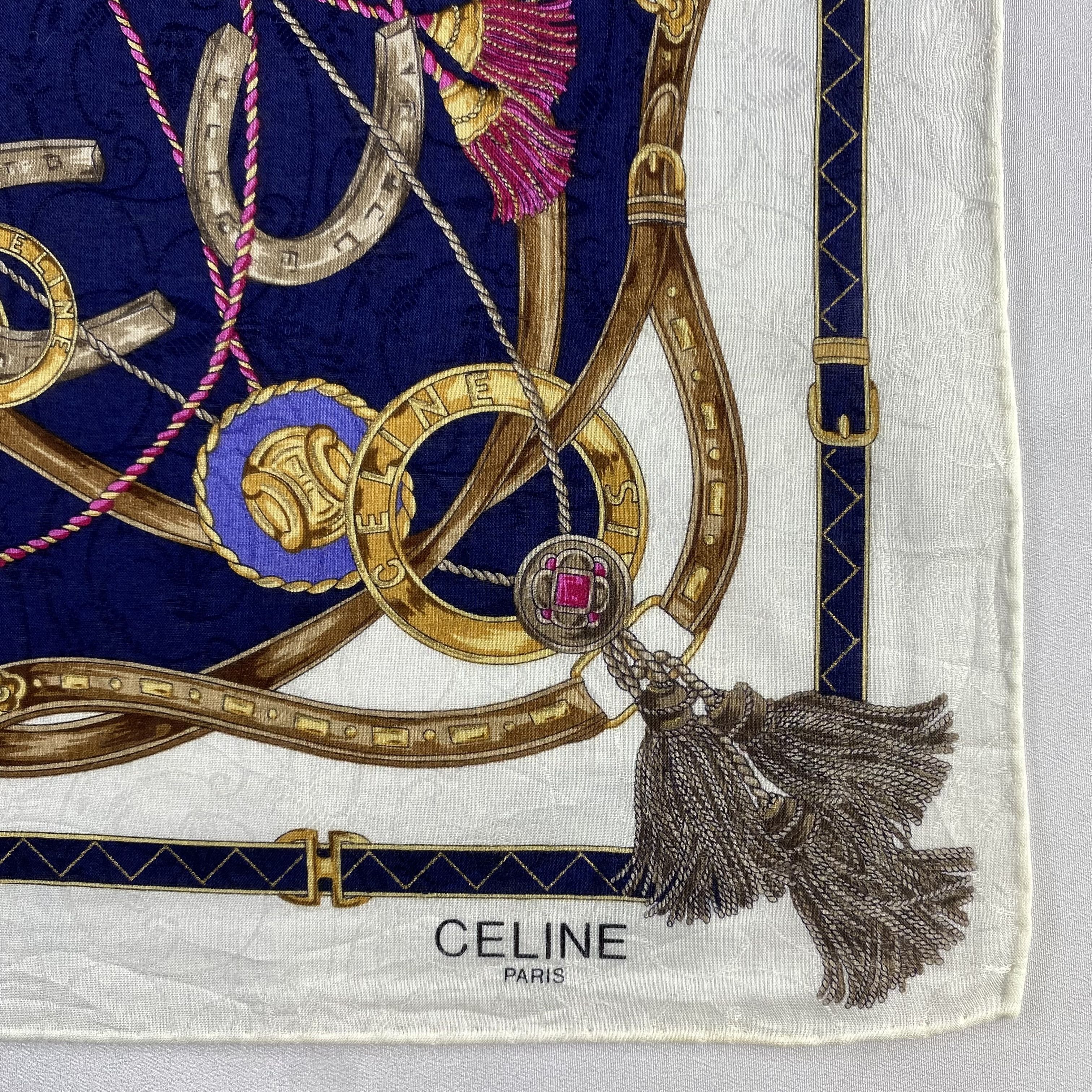 Celine × Vintage Celine Handkerchief / Neckerchief / Bandana-P1006 Size ONE SIZE - 3 Thumbnail