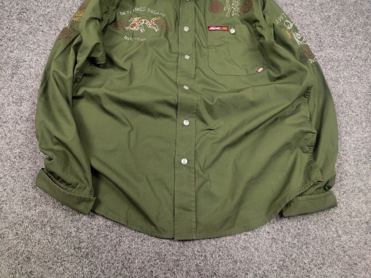 Ecko Unltd. Vintage Ecko Unltd Military Logo Button Long sleeve Shirt Size US M / EU 48-50 / 2 - 5 Thumbnail