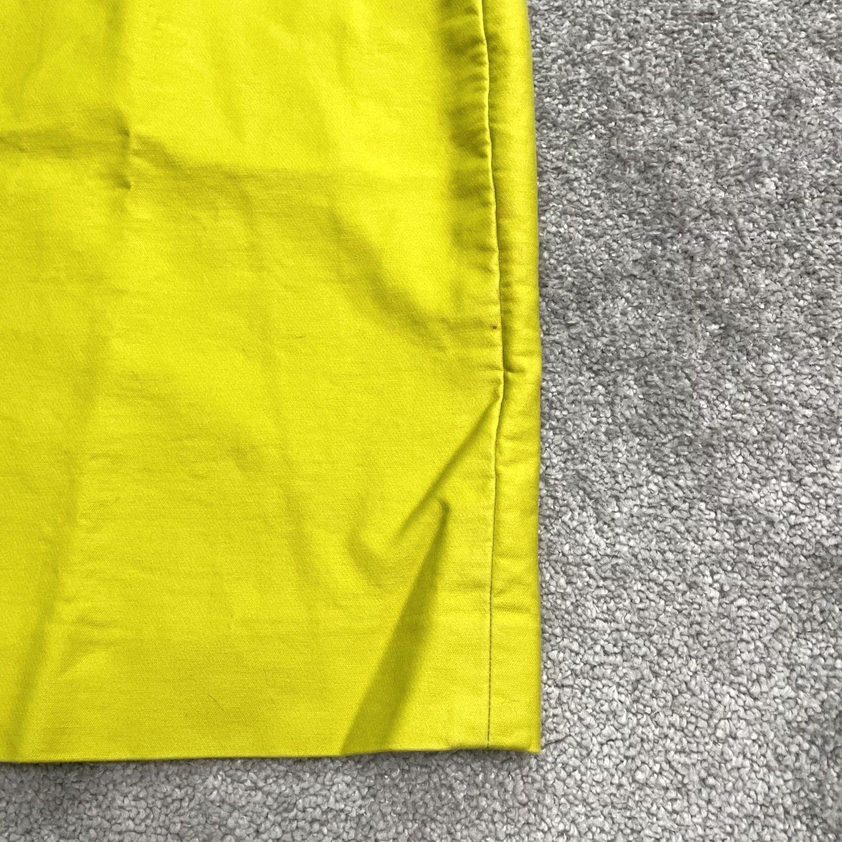 J.Crew J.Crew No. 2 Lyn Straight Pencil Skirt Women 00 Neon Yellow Knee Length Cotton Spandex Lined Machine Washable Men? Size 24" / US 00 / IT 34 - 6 Thumbnail