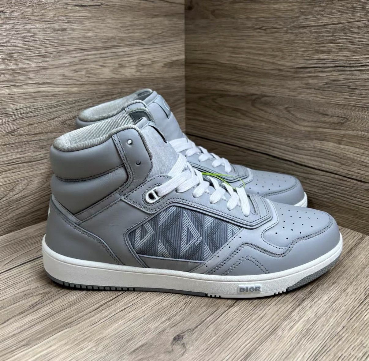 Dior Dior B27 Grey CD High-top Sneakers J41 Size US 9.5 / EU 42-43 - 3 Thumbnail