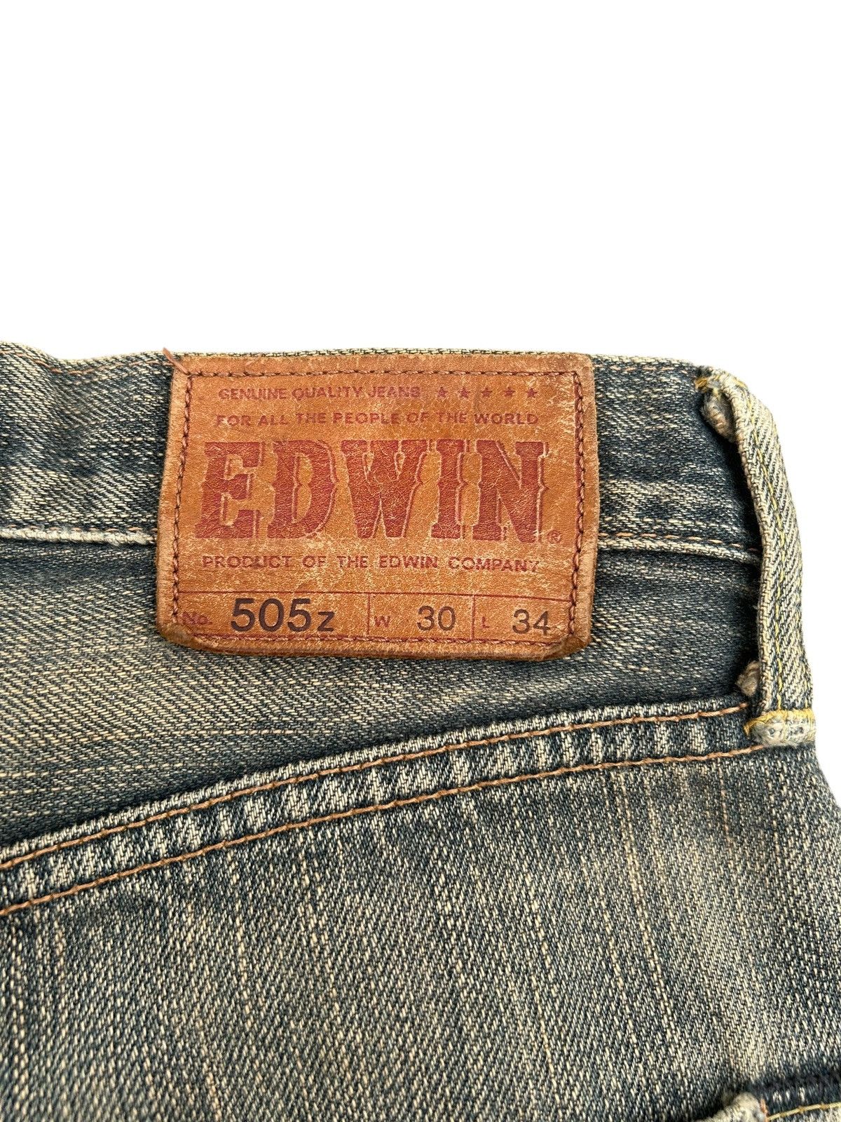 Kapital Vintage Edwin 505z Selvedge Rusty Distressed Denim jeans Size US 31 - 9 Thumbnail