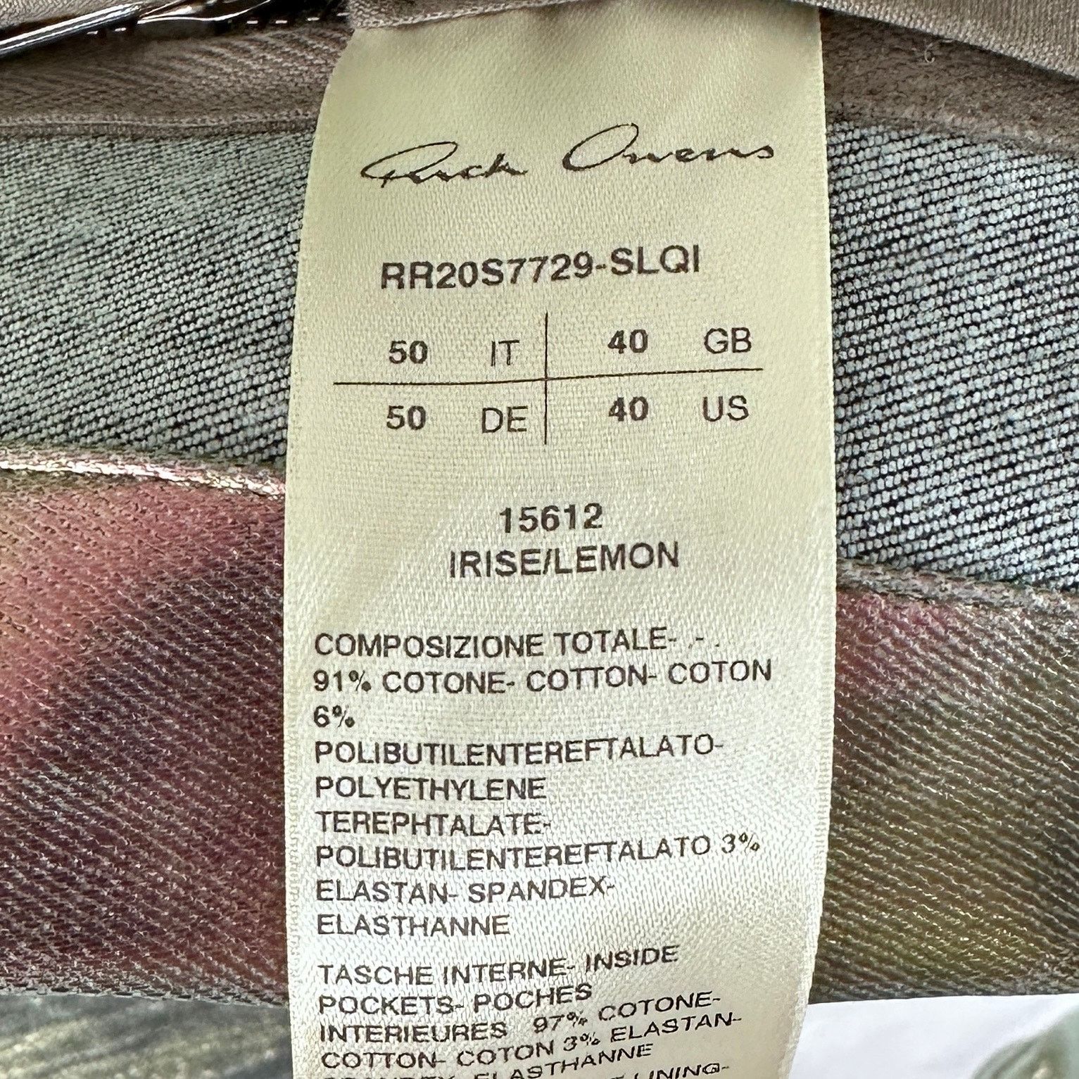 Rick Owens Rick Owens S/S20 Iris Shiny Denim Outershirt Size US L / EU 52-54 / 3 - 15 Thumbnail