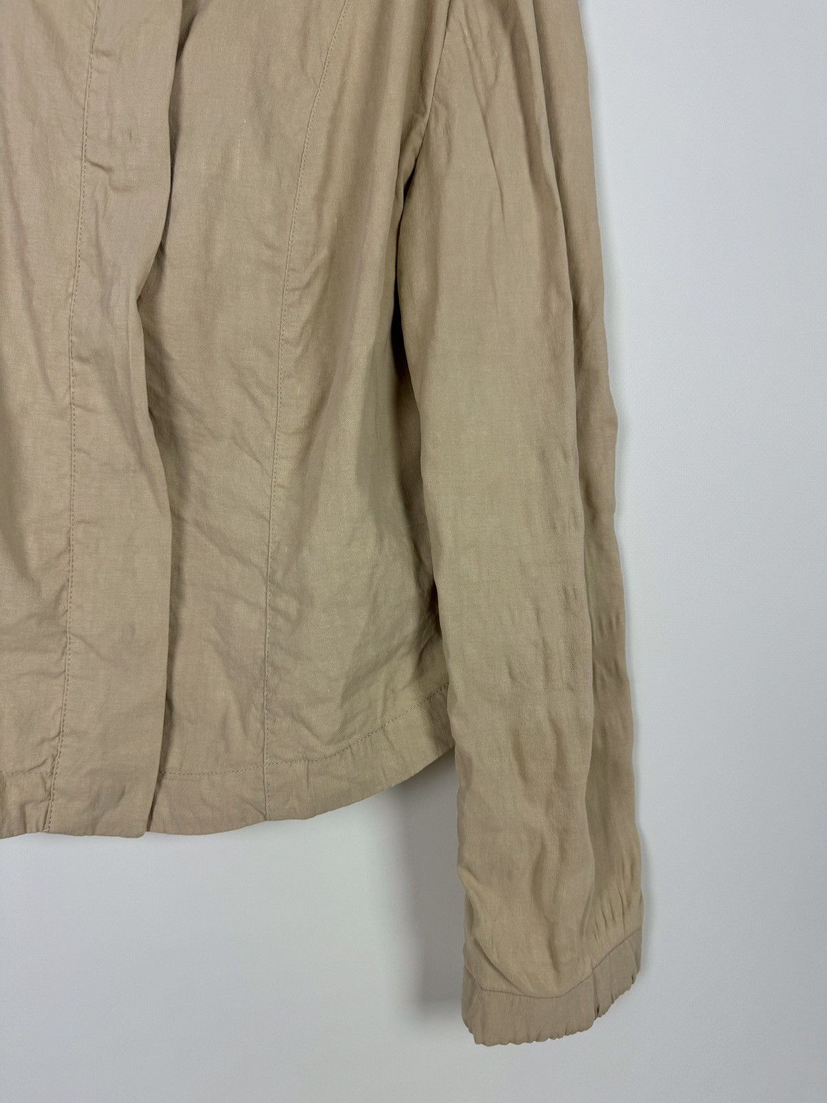 Sarah Pacini Sarah Pacini Linen Beige Light Jacket Size M / US 6-8 / IT 42-44 - 10 Thumbnail