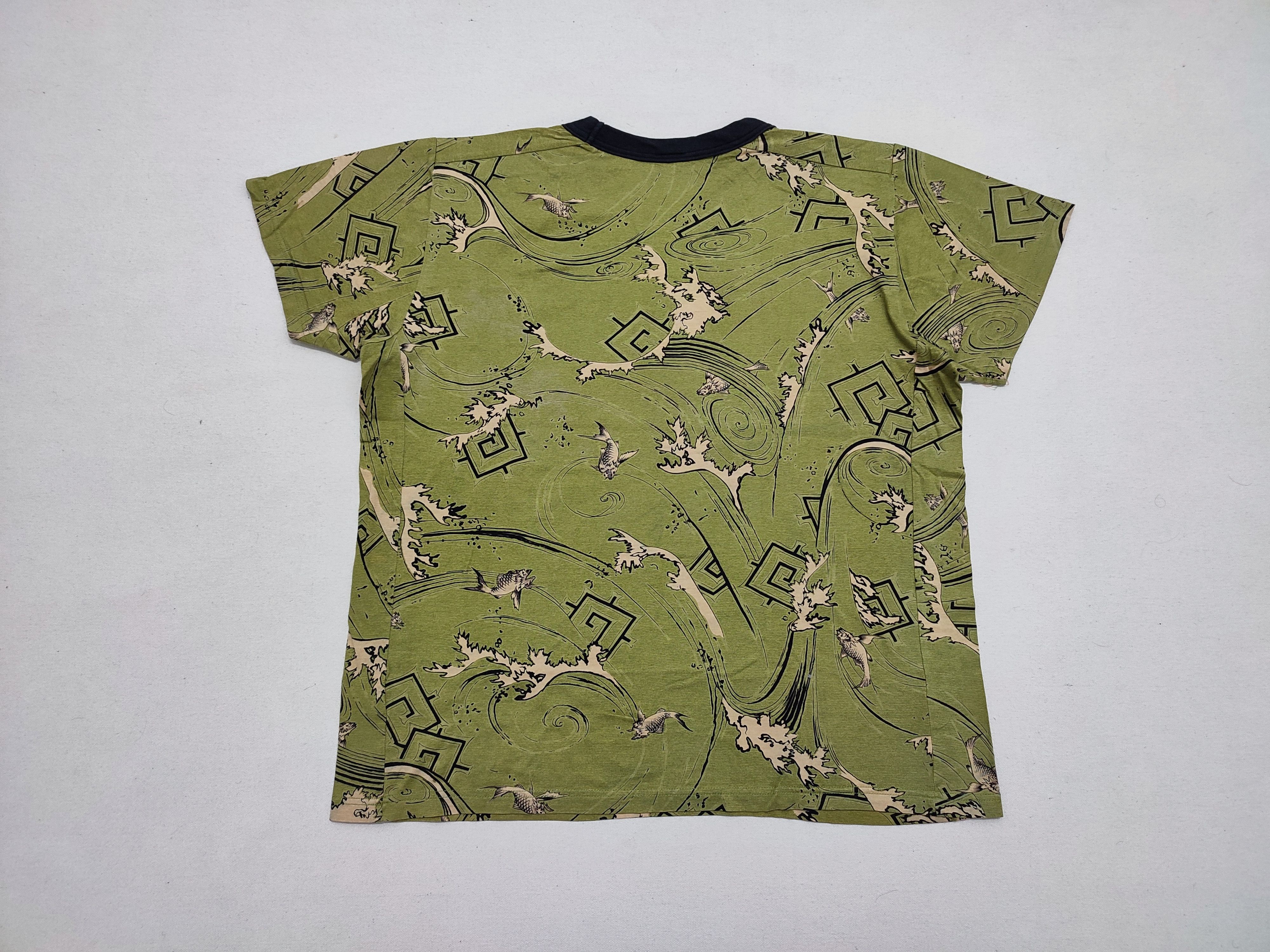 Dry Bones × Japanese Brand Dry Bones Japanese Art Koi Fish Crop Tee Size US M / EU 48-50 / 2 - 2 Thumbnail