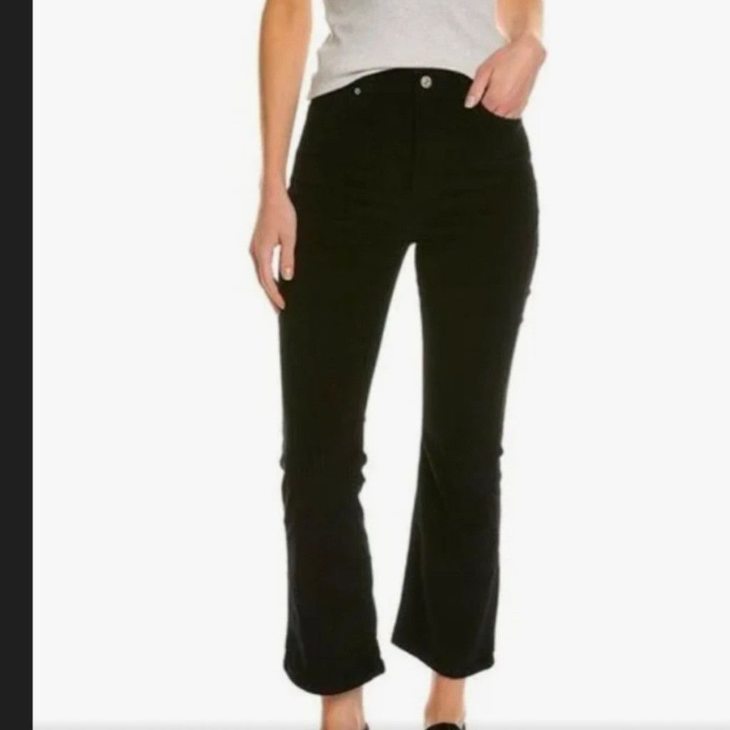 7 For All Mankind 7 for all mankind black ultra high rise slim corduroy sz. 28 Size 28" / US 6 / IT 42 - 1 Thumbnail
