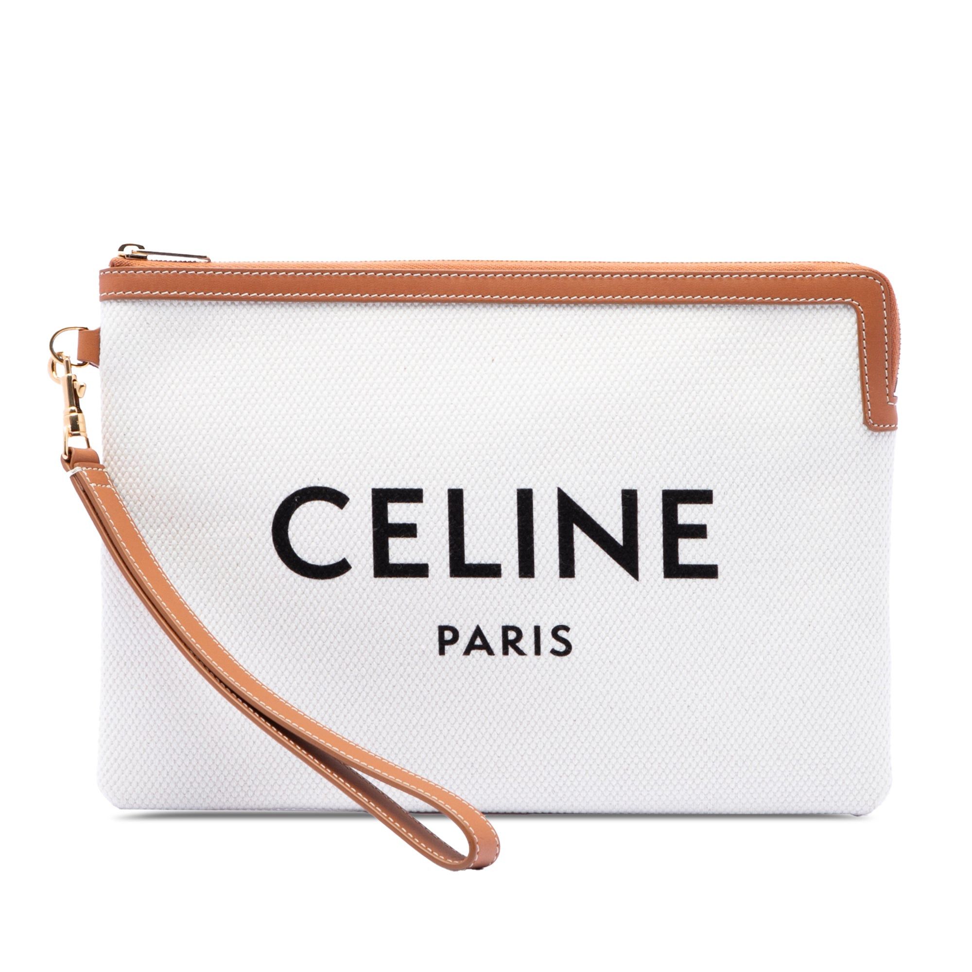 Celine Large Canvas Logo Pouch Size ONE SIZE - 1 Thumbnail