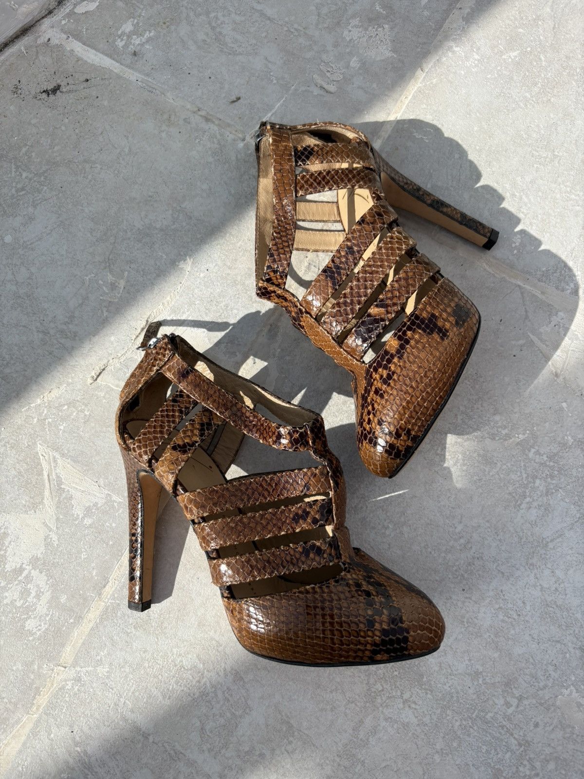 Giuseppe Zanotti Giuseppe zanotti vicini snakeskin heels Size US 6 / IT 36 - 15 Thumbnail