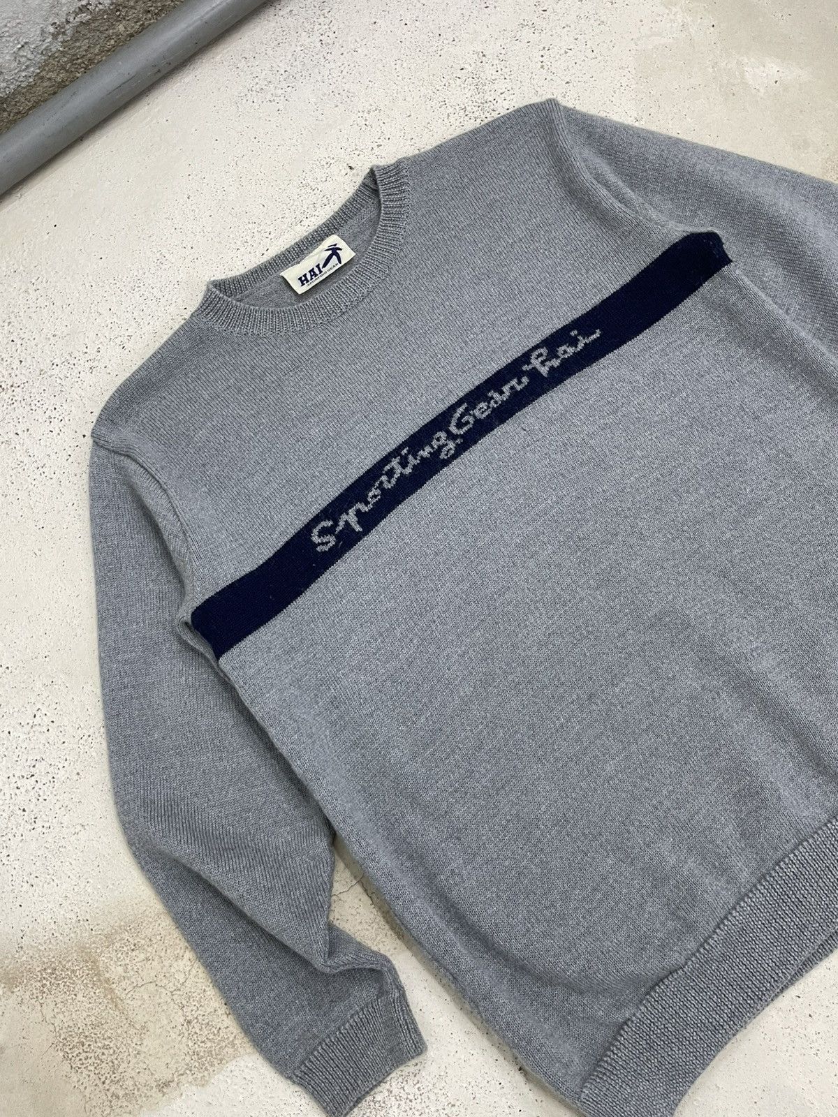 Final Home Sporting Gear Hai Spellout Archive by Issey Miyake Knitwear Size US M / EU 48-50 / 2 - 5 Thumbnail