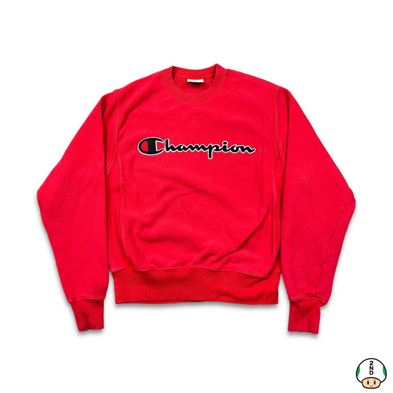 Champion × Vintage Champion Sweatshirt Small Script Reverse Weave Pullover Size US S / EU 44-46 / 1 - 1 Thumbnail