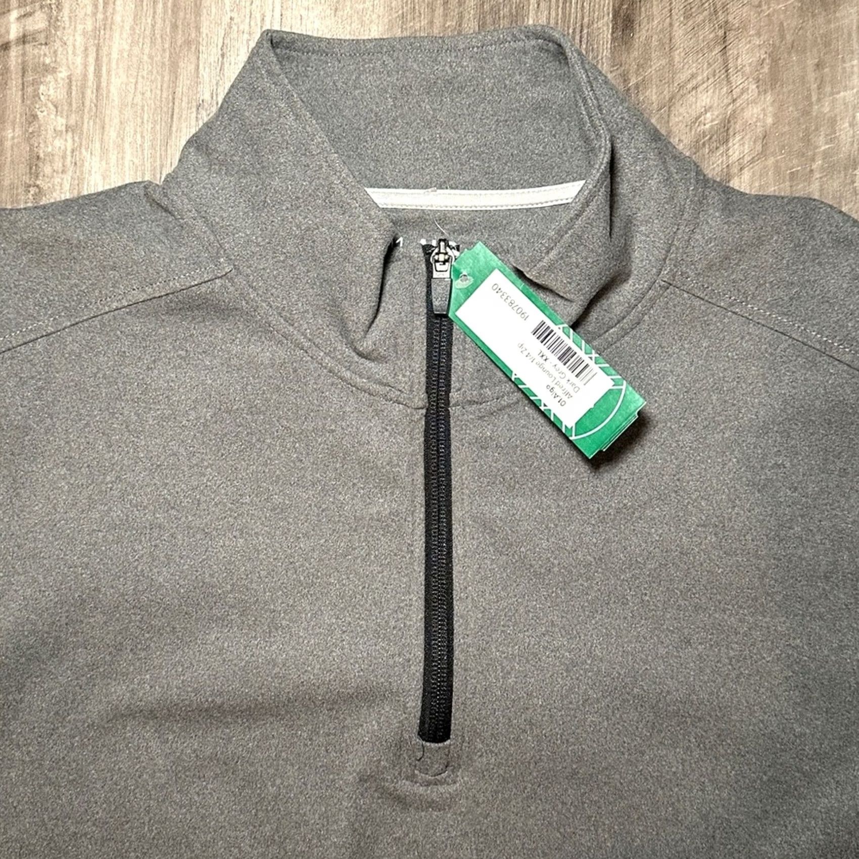 Vintage 01.Algo Alfred Lounge Performance Quick Dry Quarter Zip Pullover 2XL Hoodie Gray Mens Regular 2XL Pullover Hoodie 01.Algo Size US XXL / EU 58 / 5 - 6 Thumbnail