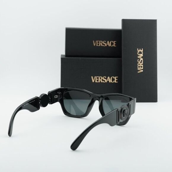 Versace Versace VE4479U 536087 Sunglasses Square Black Frame Size ONE SIZE - 10 Thumbnail