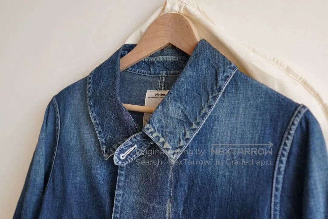 Visvim Blue Denim Longline Coat - Size M. Size US M / EU 48-50 / 2 - 3 Thumbnail