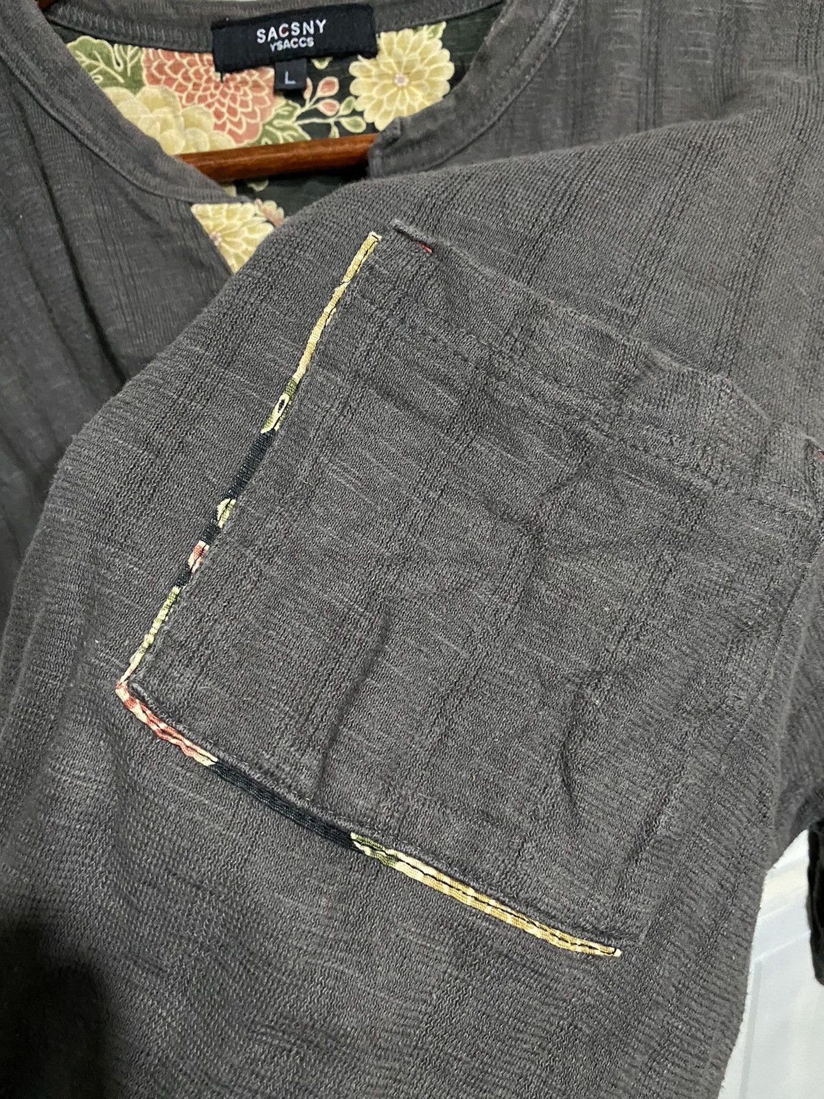 Designer × Japanese Brand × Yohji Yamamoto Sacsny Y'saccs Pocket Tee Size US L / EU 52-54 / 3 - 3 Thumbnail