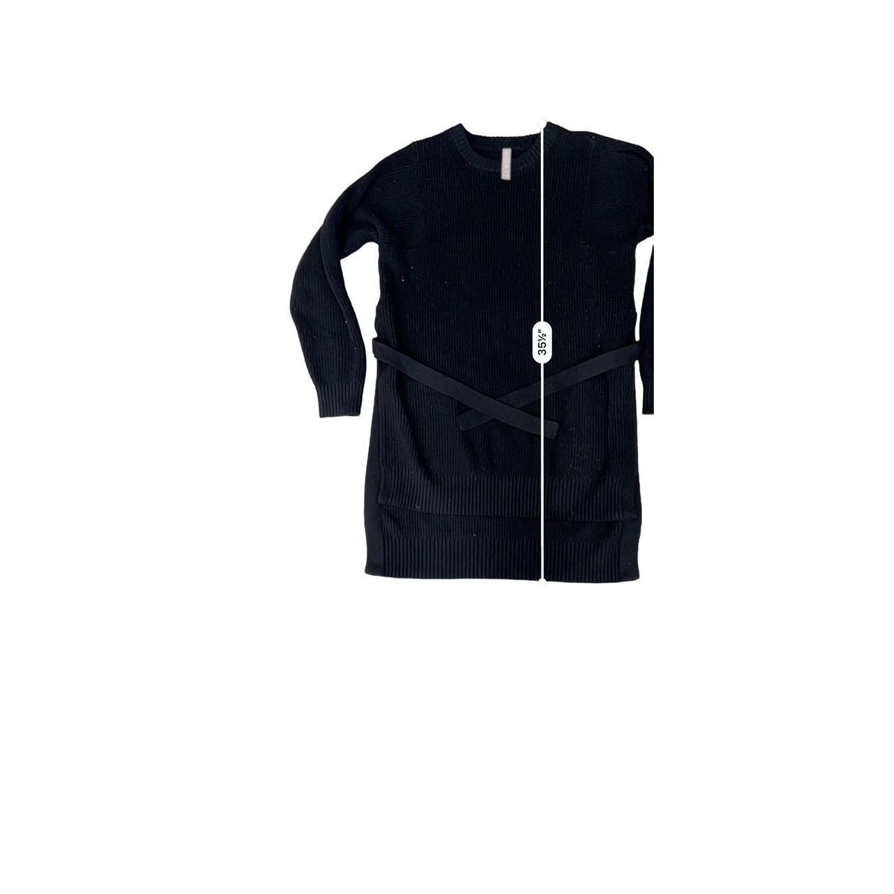 Athleta Athleta Women's Black Cable Knit Sweater Dress Size M Medium Size M / US 6-8 / IT 42-44 - 4 Thumbnail