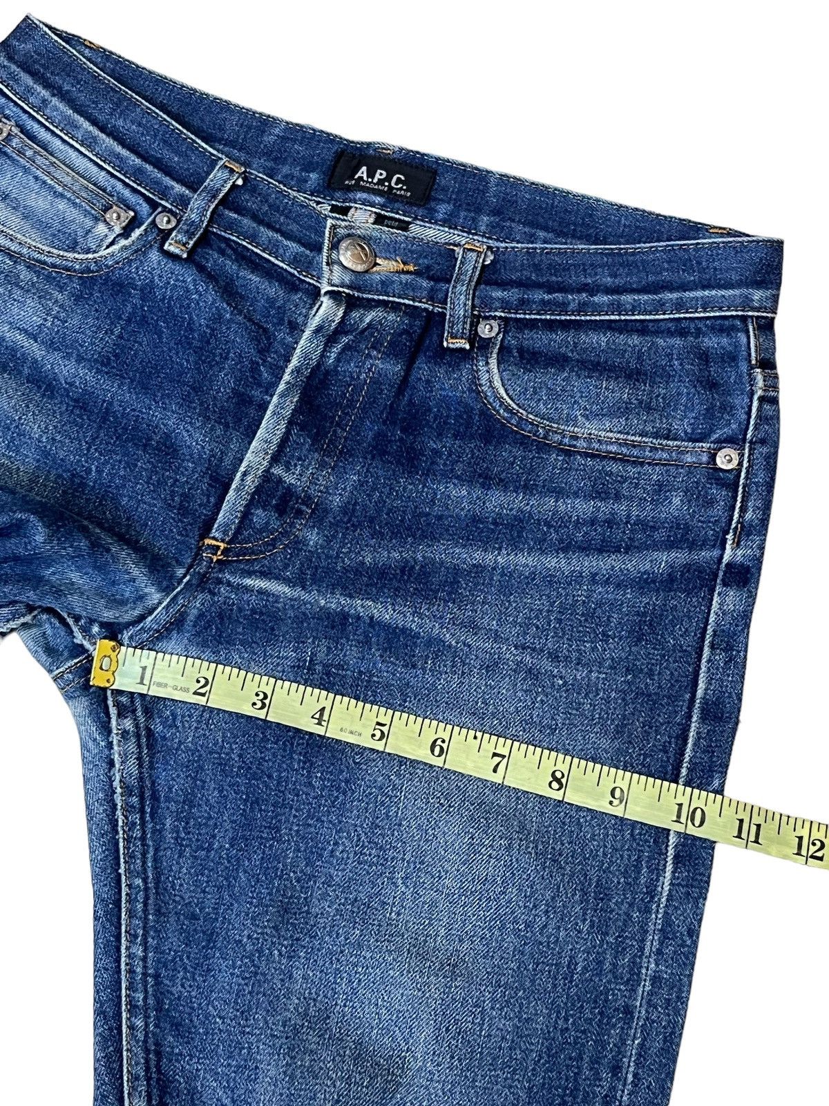 A.P.C. A.P.C RUE MADAME PARIS JEAN BUTTON REDLINE SELVEDGE JEANS Size US 30 / EU 46 - 10 Thumbnail