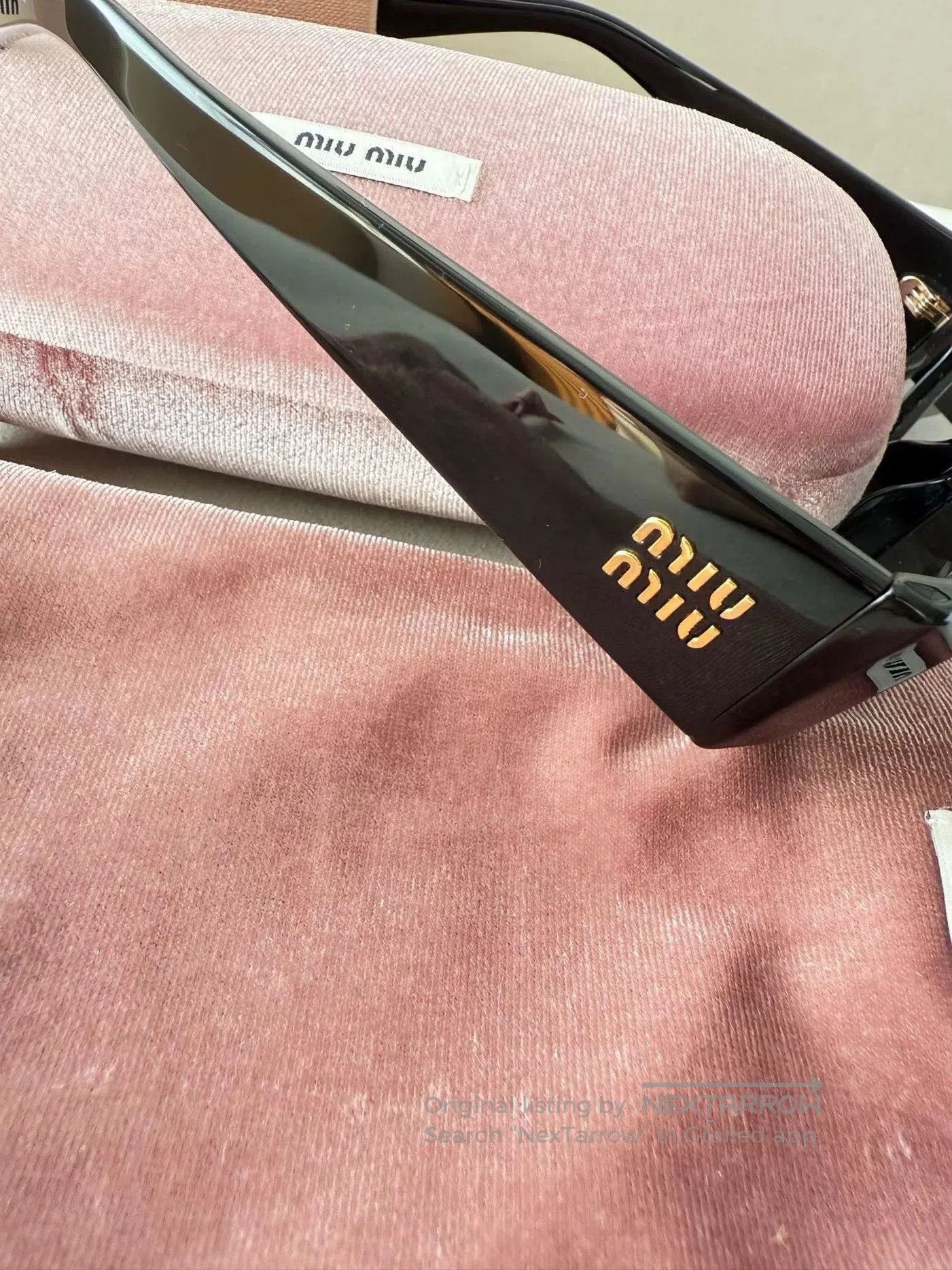 Miu Miu Miumiu Retro Cat-Eye Sunglasses. Size ONE SIZE - 4 Thumbnail