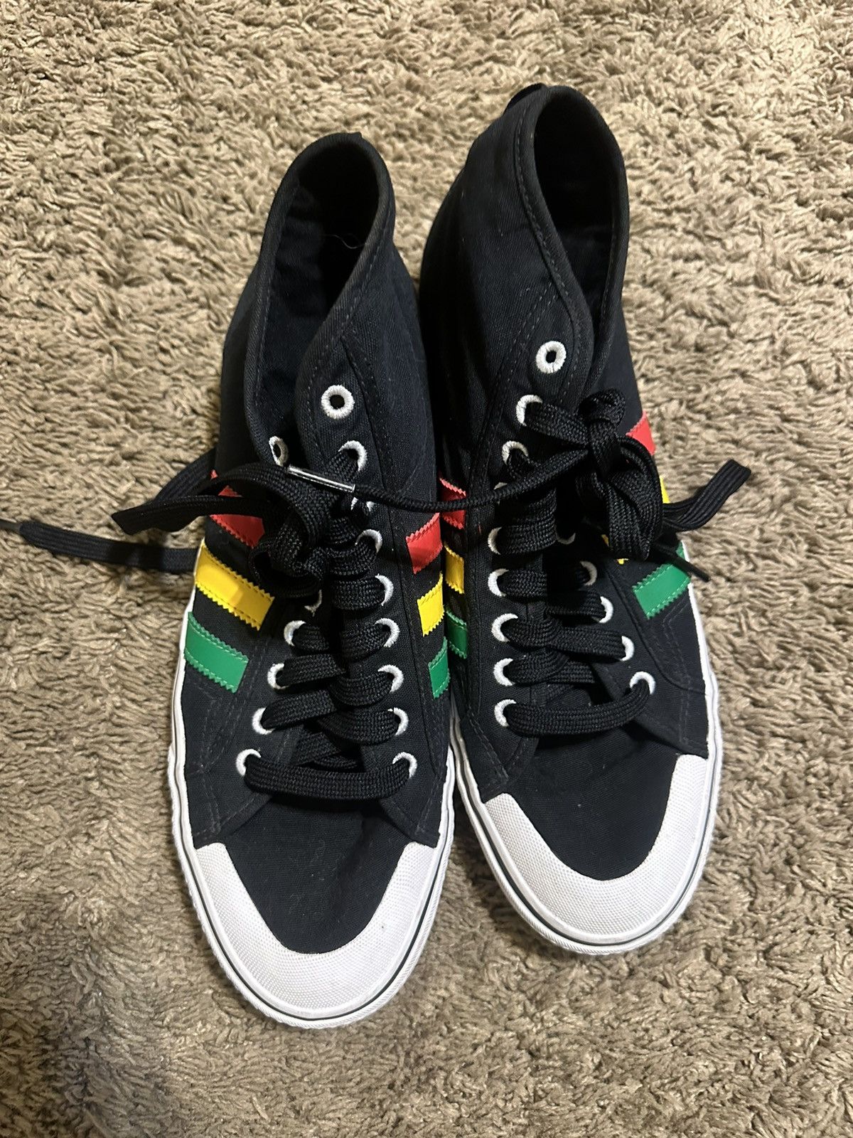 Adidas × Vintage Vintage Adidas Nizza Hi Jamaica 00s size 12 as Size US 12 / EU 45 - 8 Thumbnail