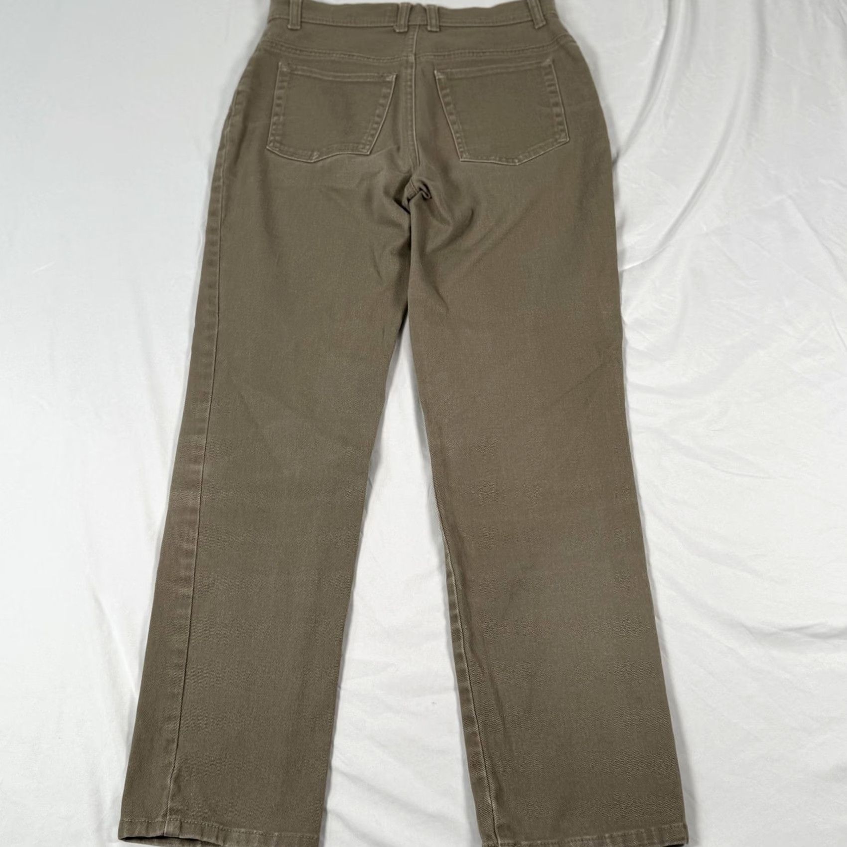 Gloria Vanderbilt Gloria Vanderbilt Jeans Womens 4 Beige Straight Mid Rise Stretch Denim Pants Wide Vintage: No Size 27" / US 4 / IT 40 - 3 Thumbnail