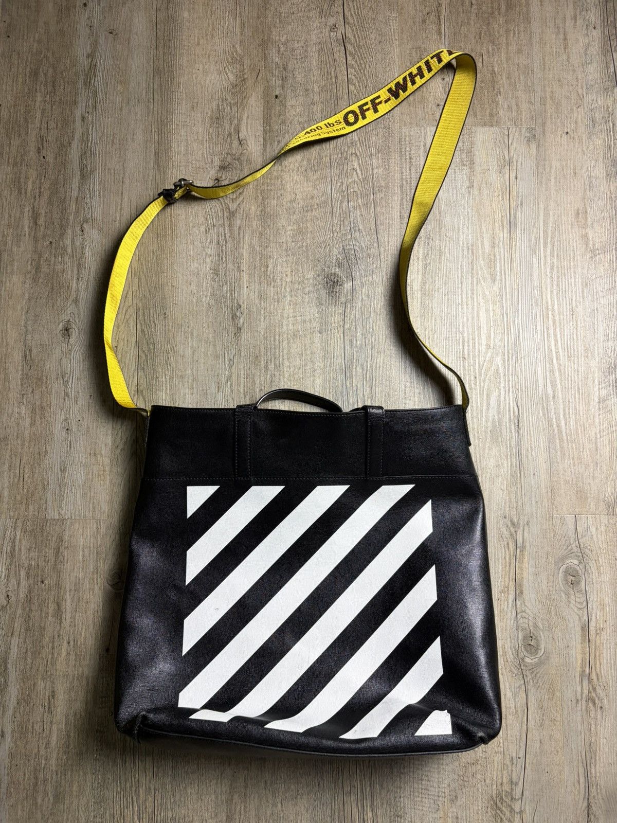 Off-White Off-White Striped Tote Bag—with shoulder strap Size ONE SIZE - 1 Thumbnail