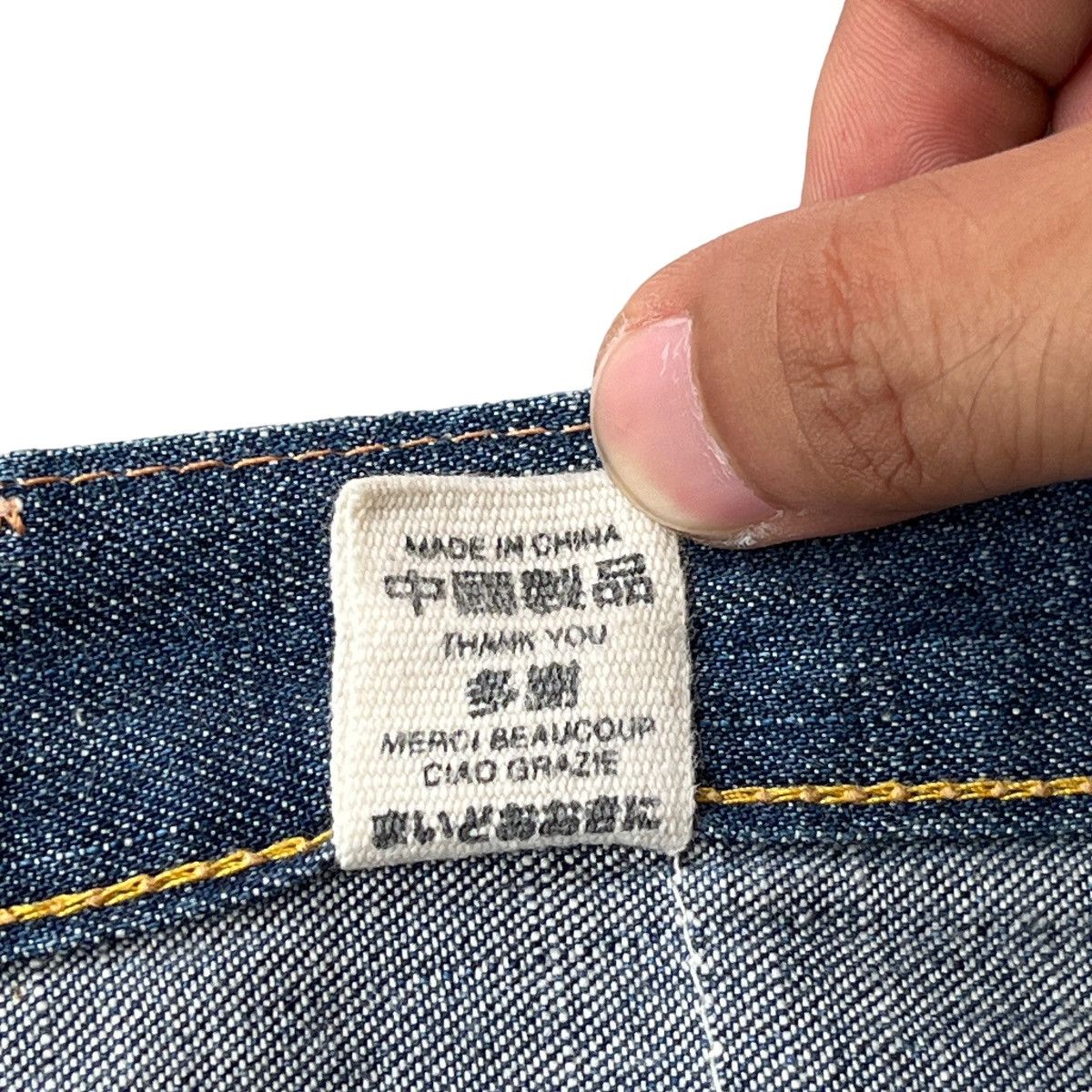 Evisu × Japanese Brand RARE YAMANE PRINTED SEAGULL SELVEDGE JORTS Size US 30 / EU 46 - 6 Thumbnail