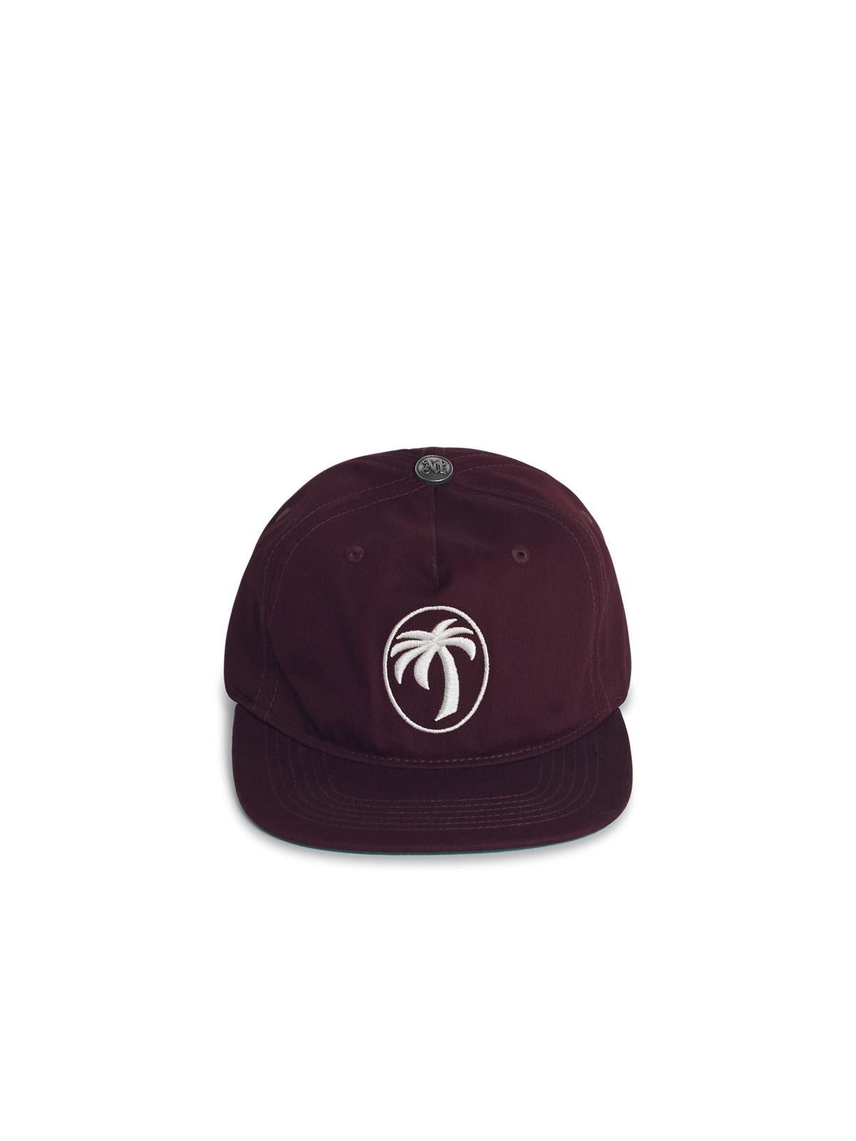 Palm Angels PALM ANGELS Oval' Burgundy Cotton Cap Size ONE SIZE - 1 Thumbnail