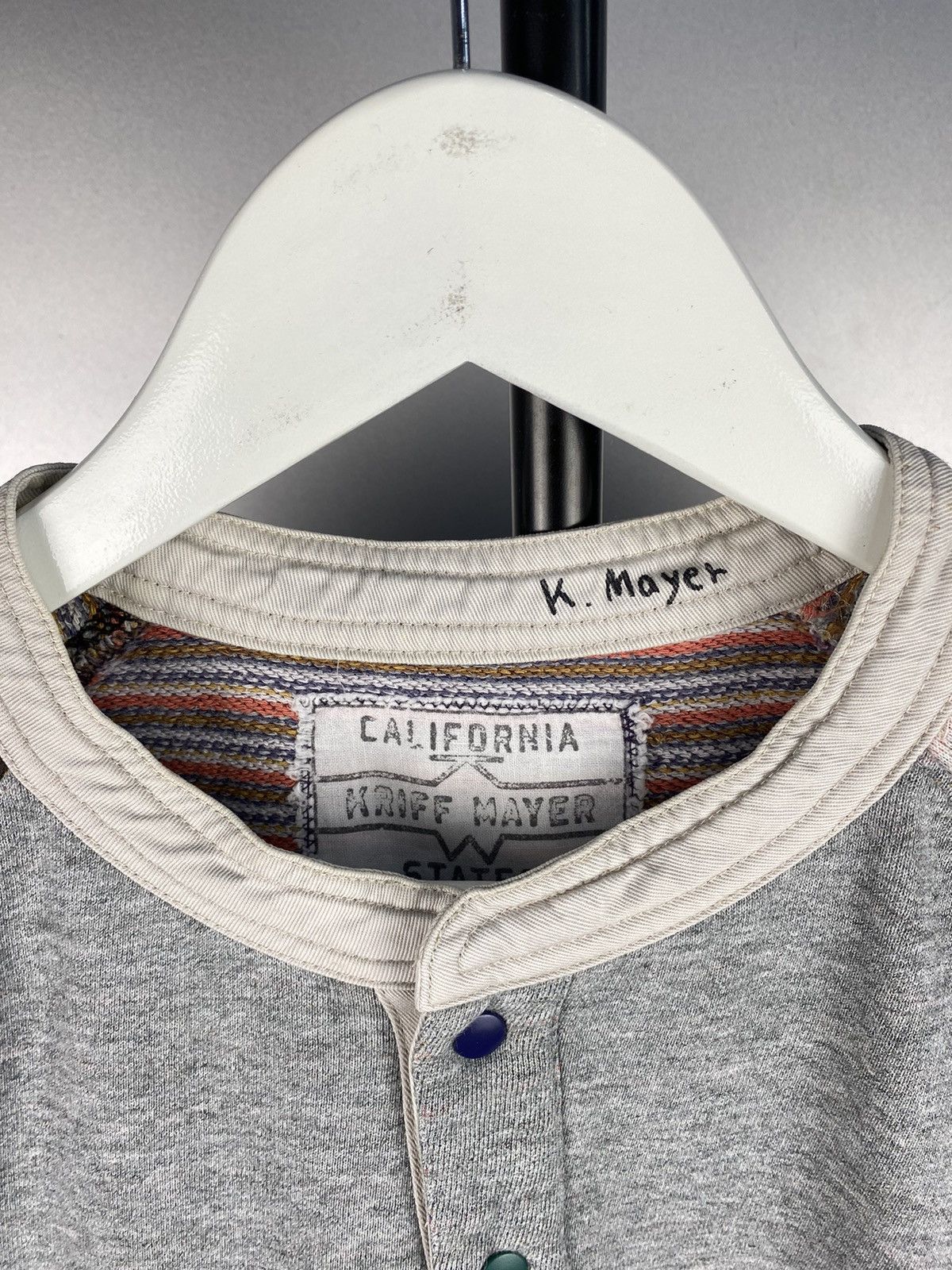 Japanese Brand Kriff Mayer Multicolor Raglan Sweater Size US S / EU 44-46 / 1 - 3 Thumbnail