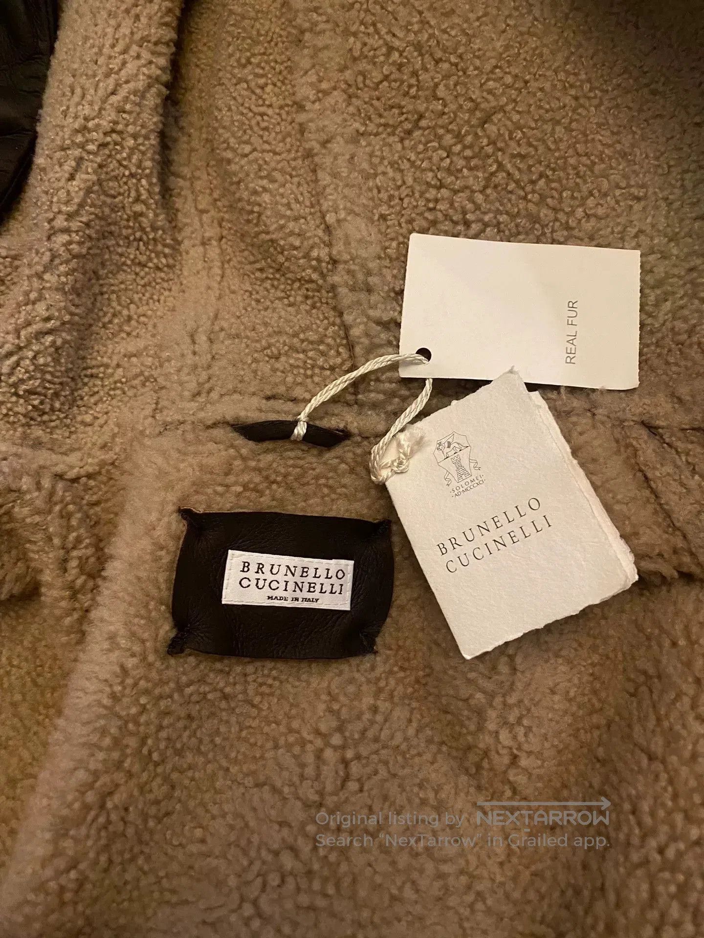 Brunello Cucinelli Brunello Cucinelli Shearling Down Jacket. Size US M / EU 48-50 / 2 - 5 Thumbnail