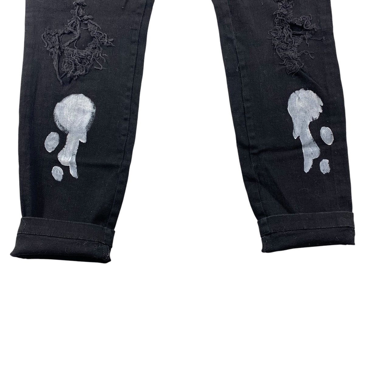 Japanese Brand NOVEMBER RAIN by Kingly mask distressed painted jeans Size US 32 / EU 48 - 12 Thumbnail