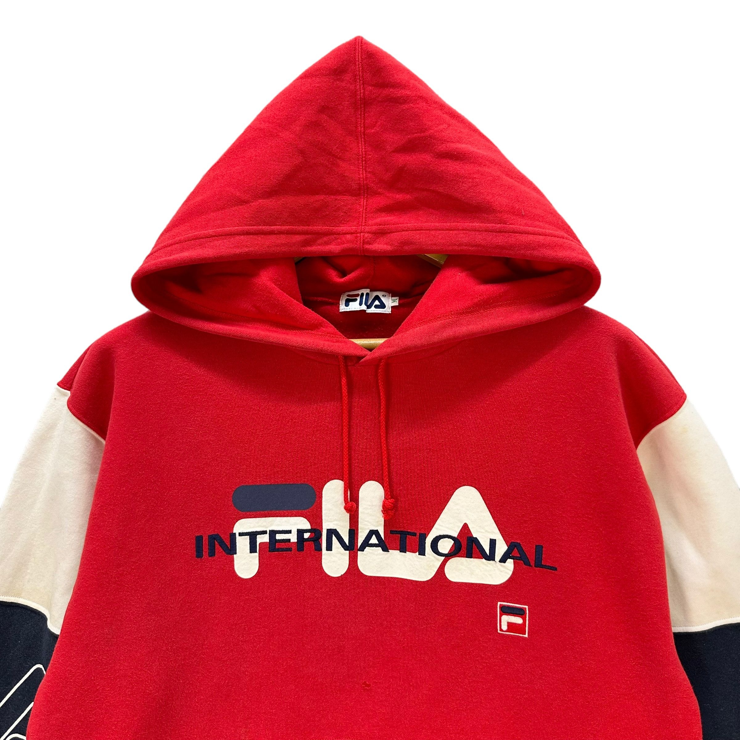 Fila FILA Big Logo Colorblock Pullover Hoodies Jumper #9148-62 Size US M / EU 48-50 / 2 - 2 Thumbnail
