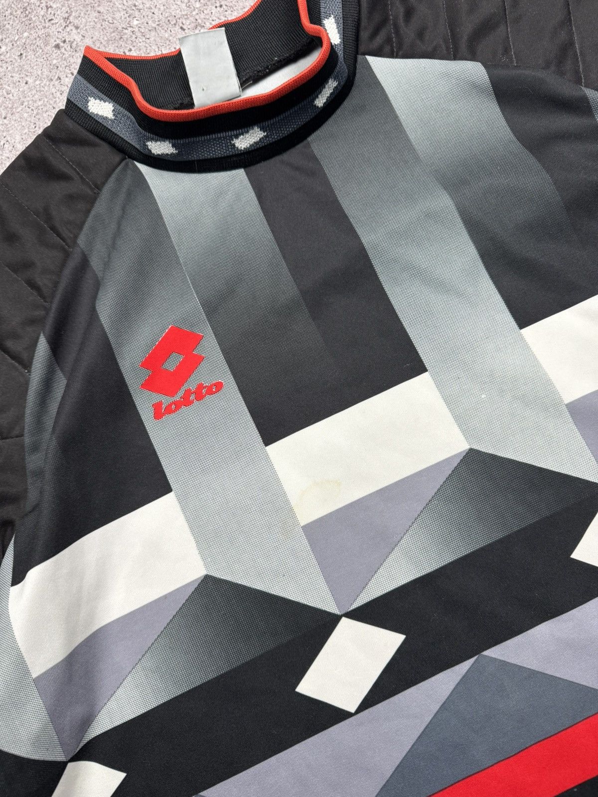 Lotto Sport Vintage / Y2K 1990s Lotto Soccer Goalkeeper Jersey Calico Size US XL / EU 56 / 4 - 4 Thumbnail