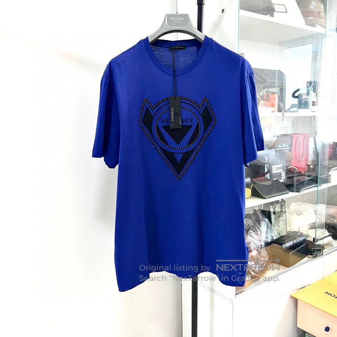 VERSACE Men's Cotton Short Sleeve T-Shirt.