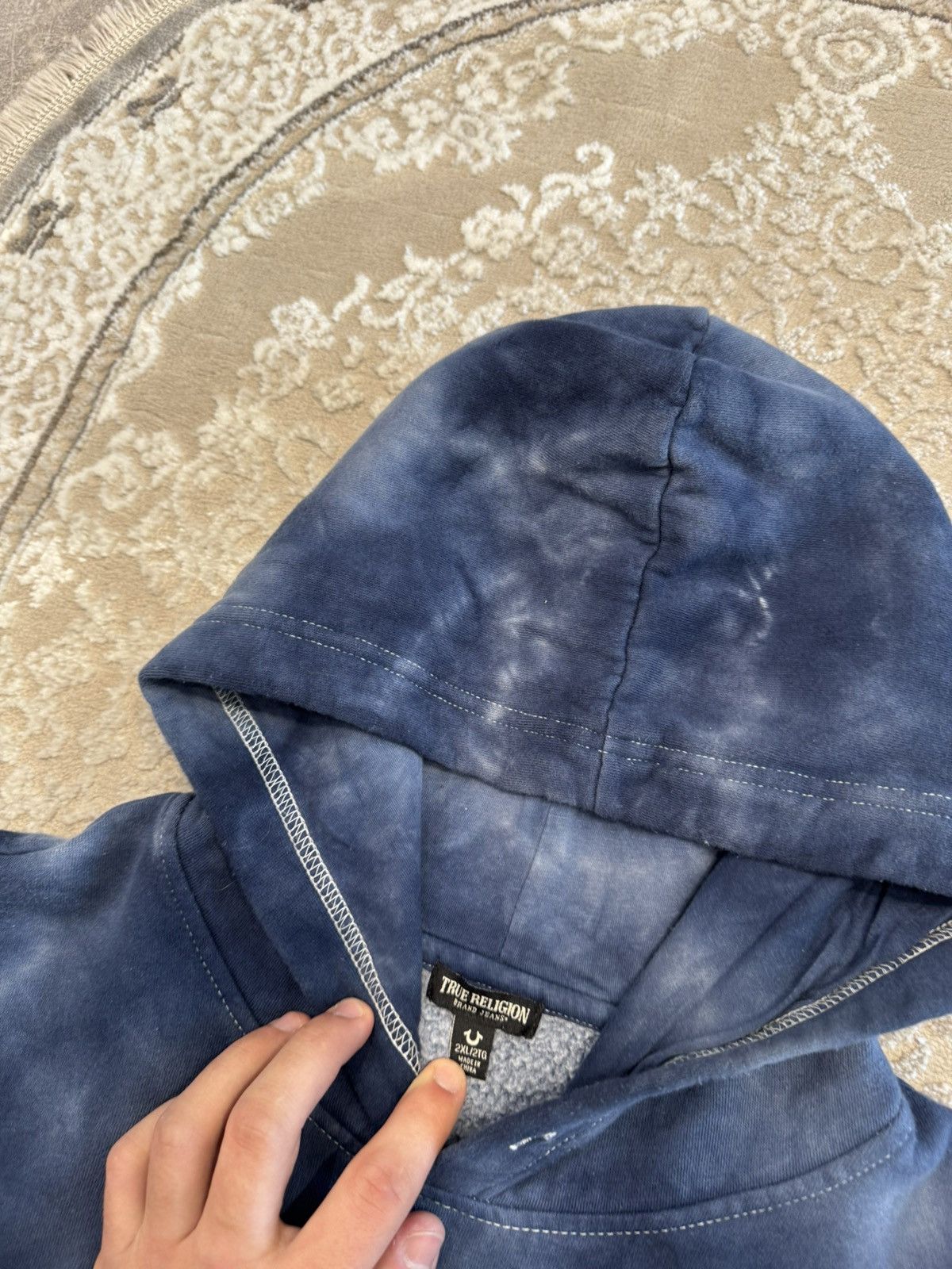 True Religion True Religion Washed Hoodie Y2K Size US XXL / EU 58 / 5 - 3 Thumbnail