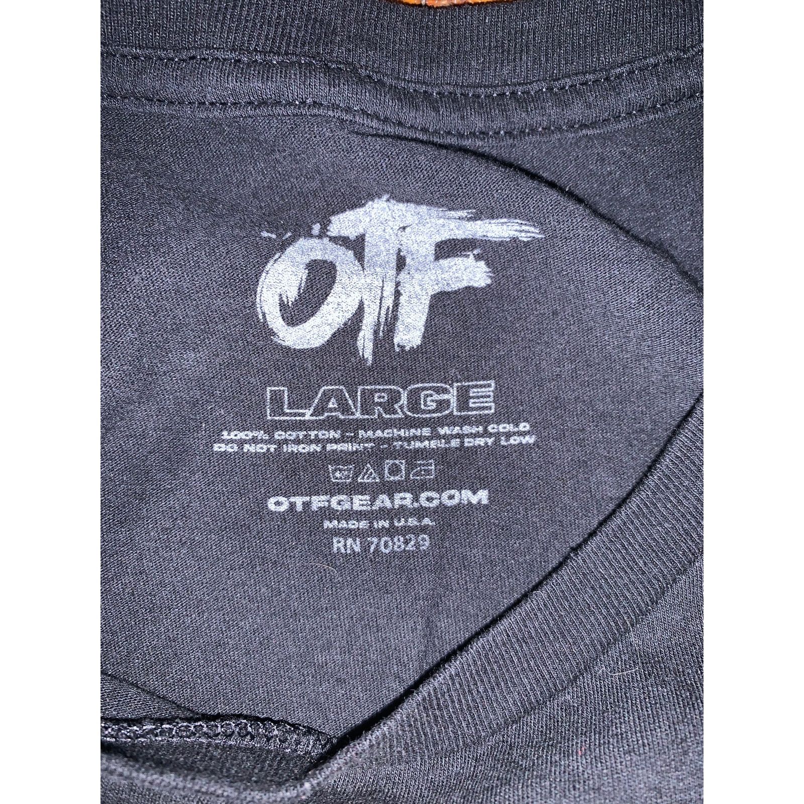 Rap Tees Lil Durk OTF Collage Rap T Shirt Black Large Made in USA Size US L / EU 52-54 / 3 - 4 Thumbnail