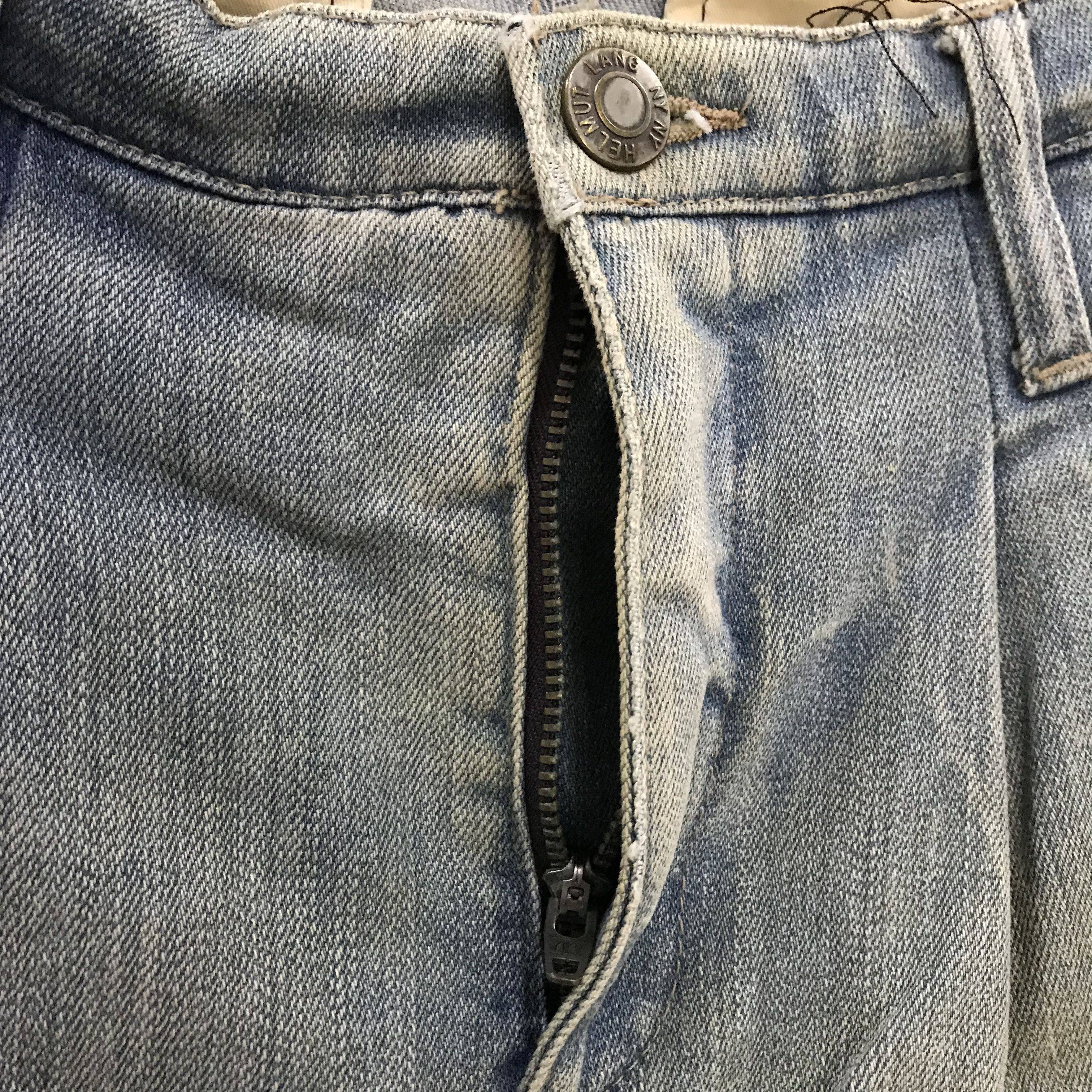 Helmut Lang Vintage Helmut Lang Short Stone Washed Faded Blue Jean Size US 27 - 7 Thumbnail