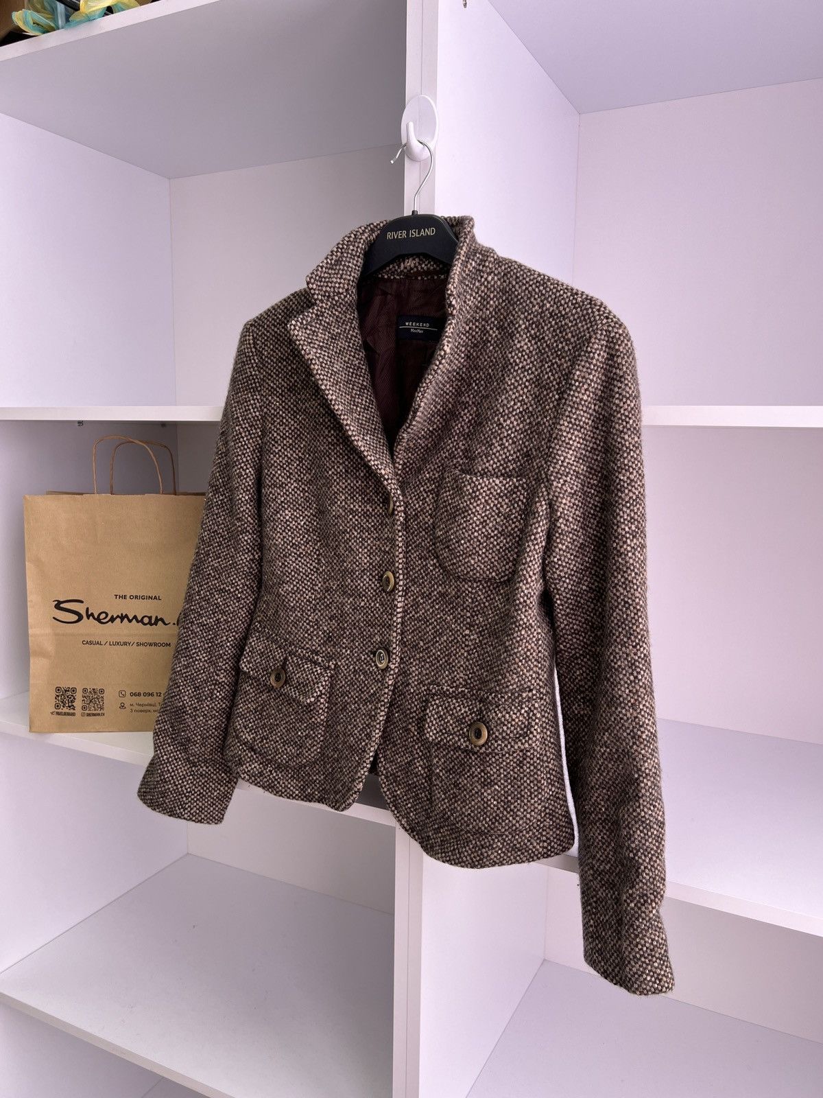 Max Mara × Vintage × Weekend Max Mara Vintage Weekend Max Mara Women's Blazer Size M / US 6-8 / IT 42-44 - 7 Thumbnail