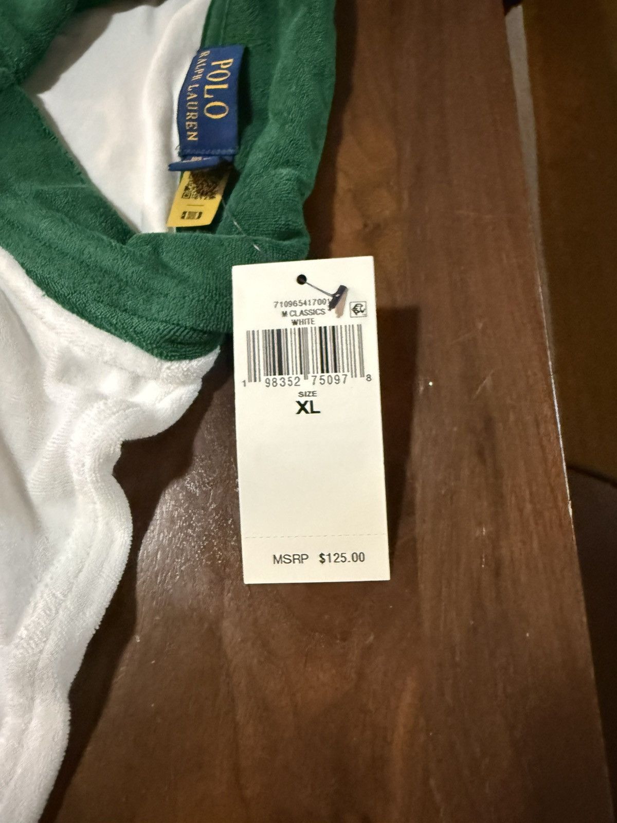Polo Ralph Lauren Polo Ralph Lauren Standard Fit Terry Tennis Shirt White XL Size US XL / EU 56 / 4 - 8 Thumbnail
