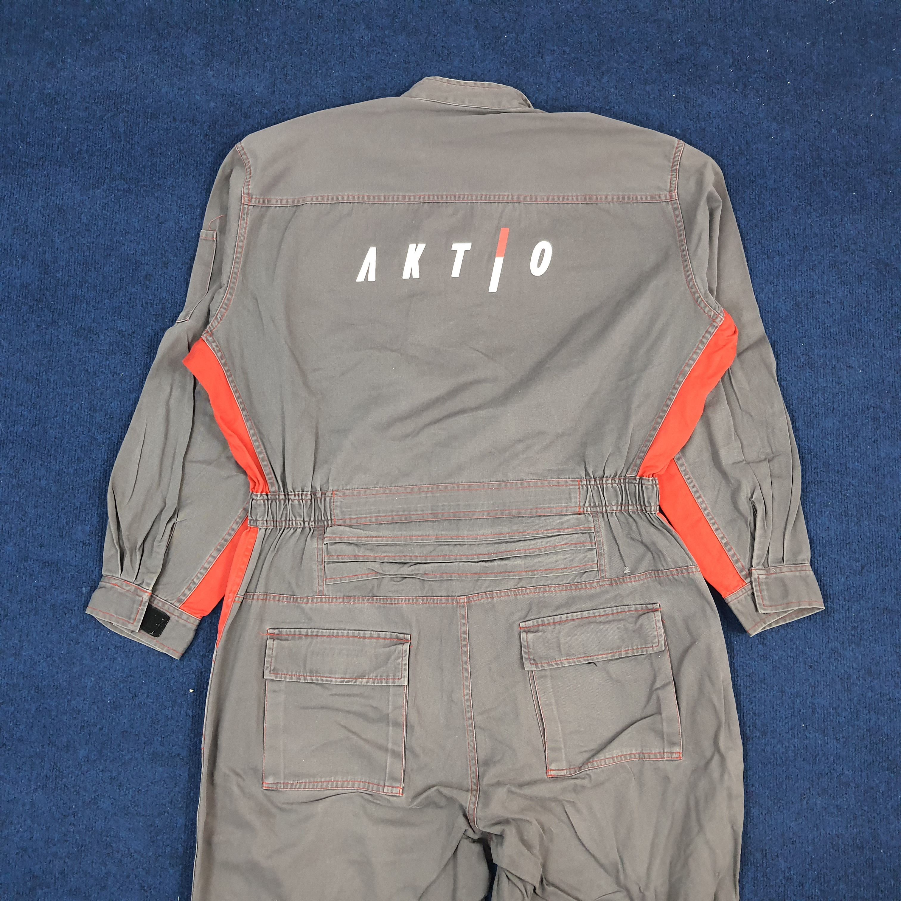 Japanese Brand × Vintage Vintage Aktio Construction Japanese Brand Workwear Coverall Size US XL / EU 56 / 4 - 1 Thumbnail