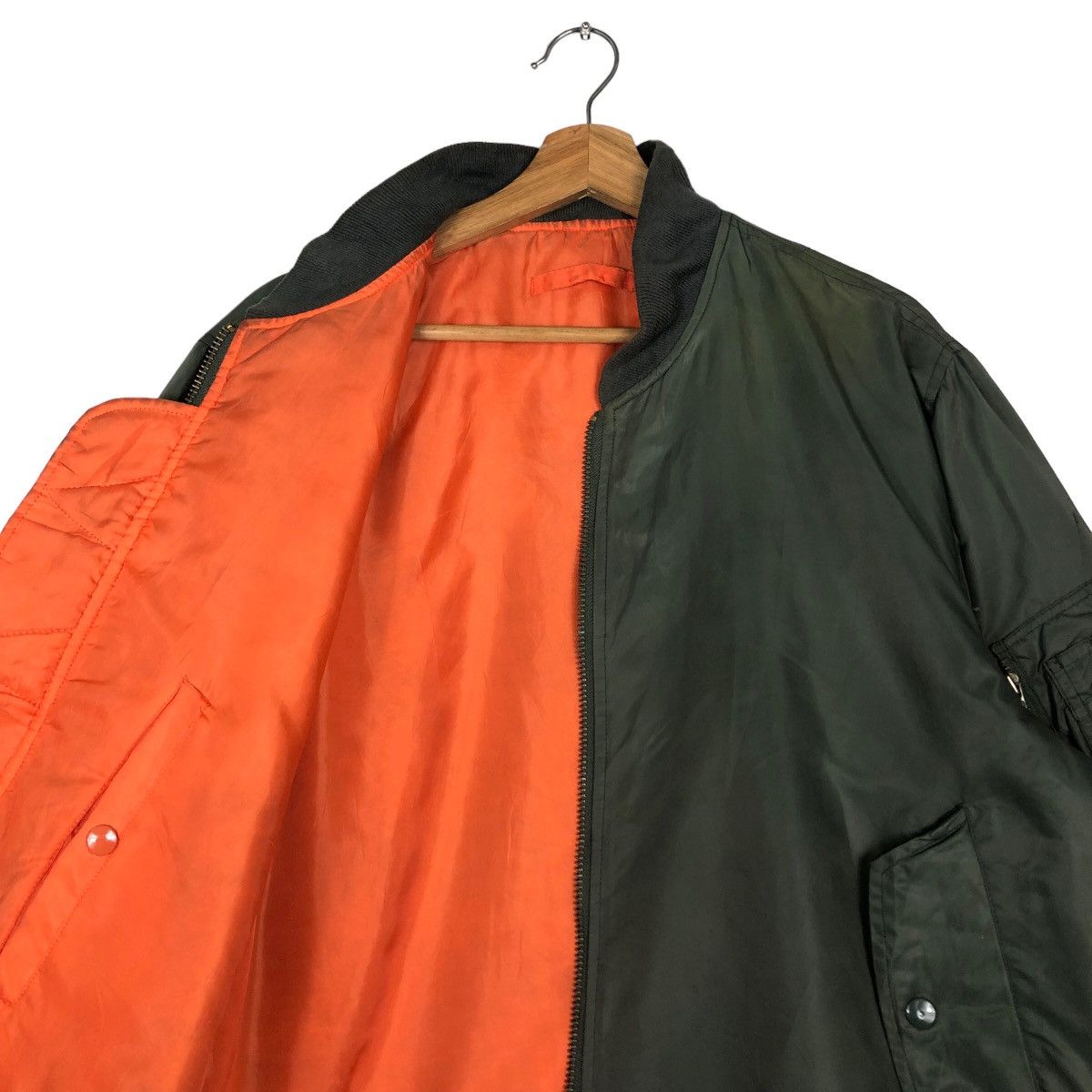Japanese Brand 🔥Vtg Reversible Bomber Jacket Military Design Issey Miyake Size US M / EU 48-50 / 2 - 10 Thumbnail