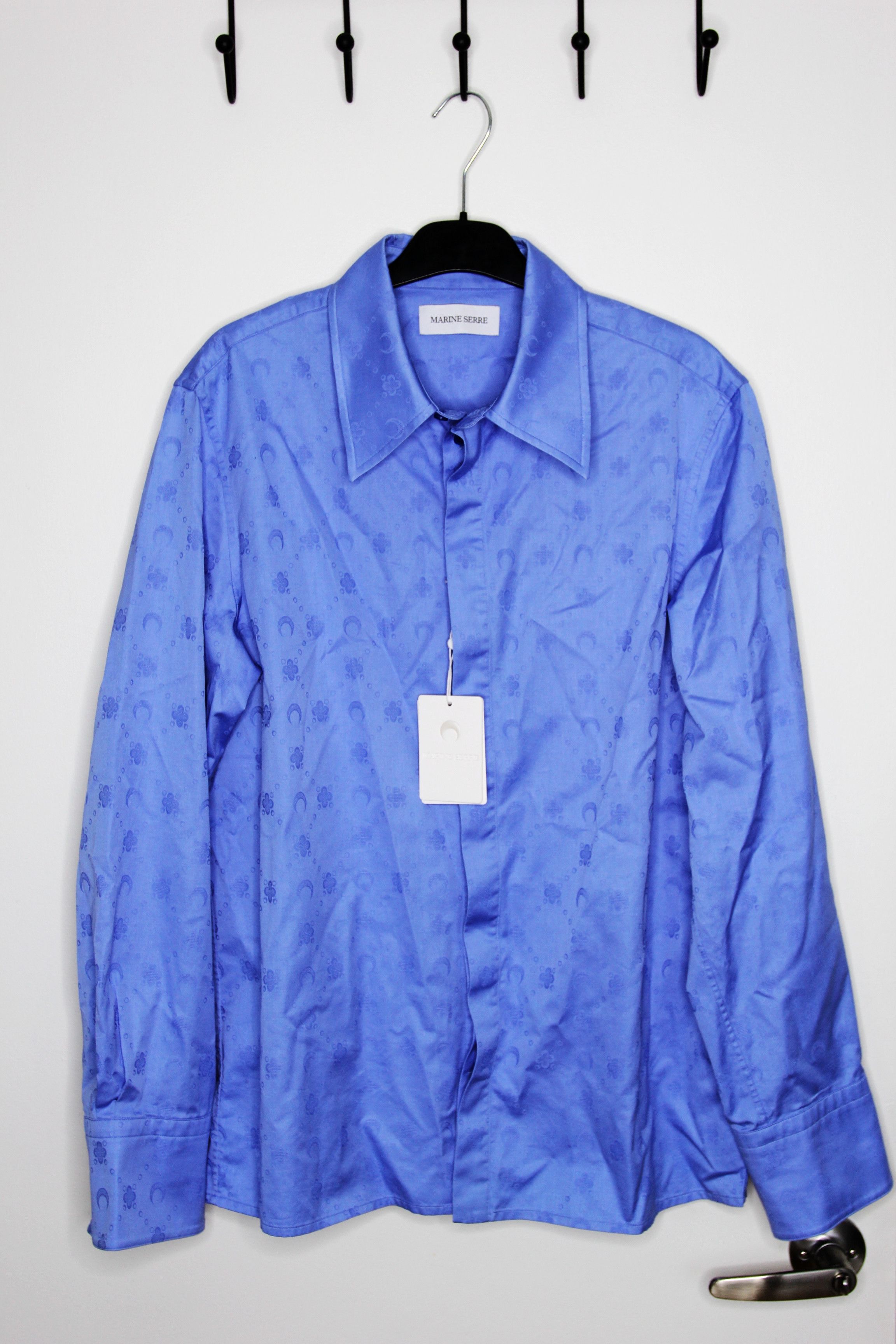 Marine Serre BNWT AW25 MARINE SERRE MOONOGRAM JACQUARD SHIRT 48 Size US M / EU 48-50 / 2 - 2 Thumbnail