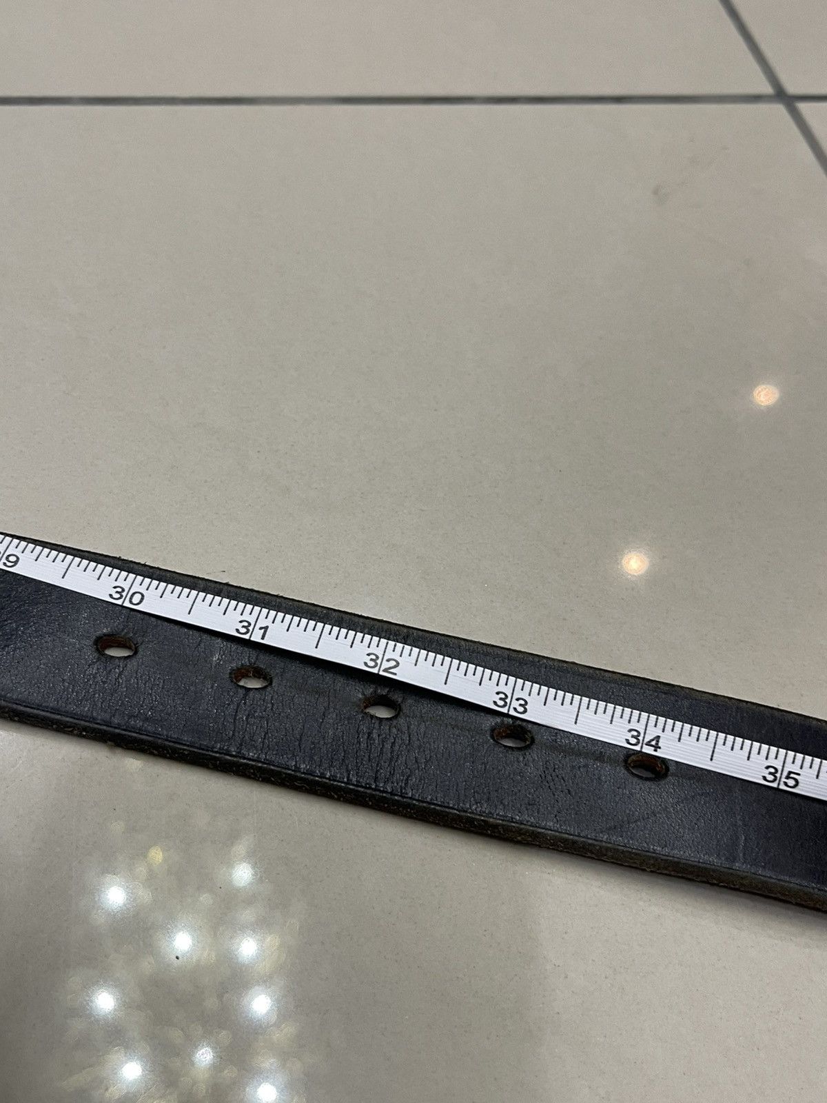 Needles NEEDLES QUICK RELEASE BUCKLE LEATHER BELT SIZE 30-34” Size 32 - 3 Thumbnail