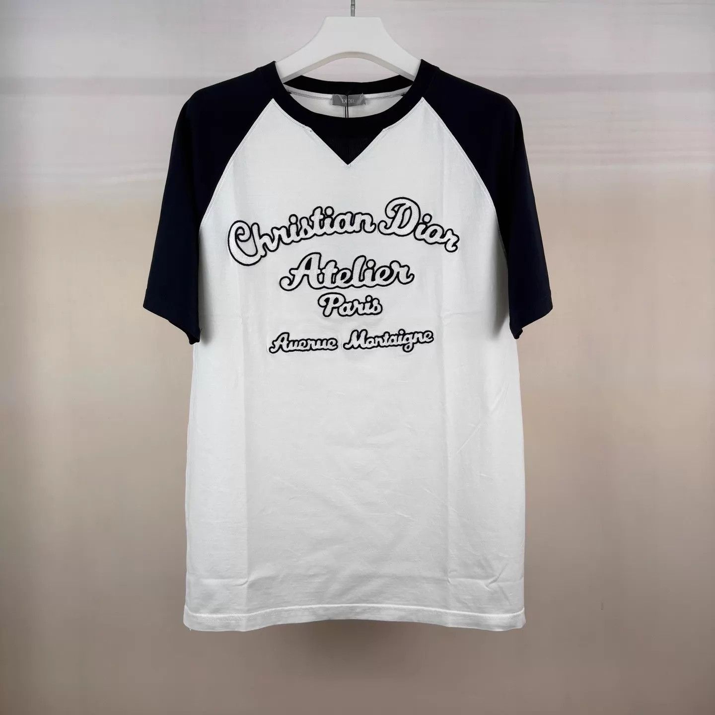Dior Dior Black & White Color Blocked Logo Short Sleeve T-Shirt L Size US L / EU 52-54 / 3 - 1 Thumbnail