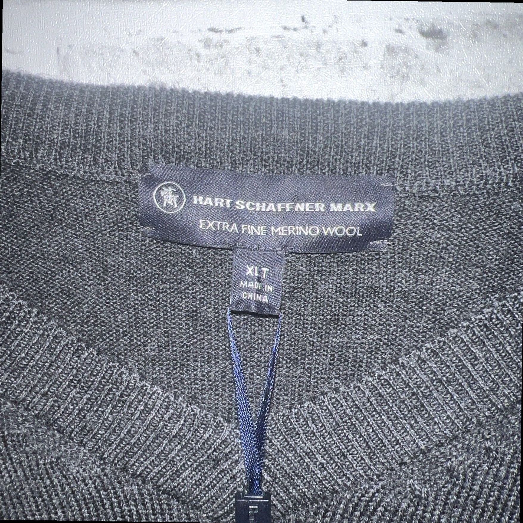 Hart Schaffner Marx Hart Schaffner Marx Gray Merino Wool Pullover Sweater Mens XLT Size US XL / EU 56 / 4 - 2 Thumbnail
