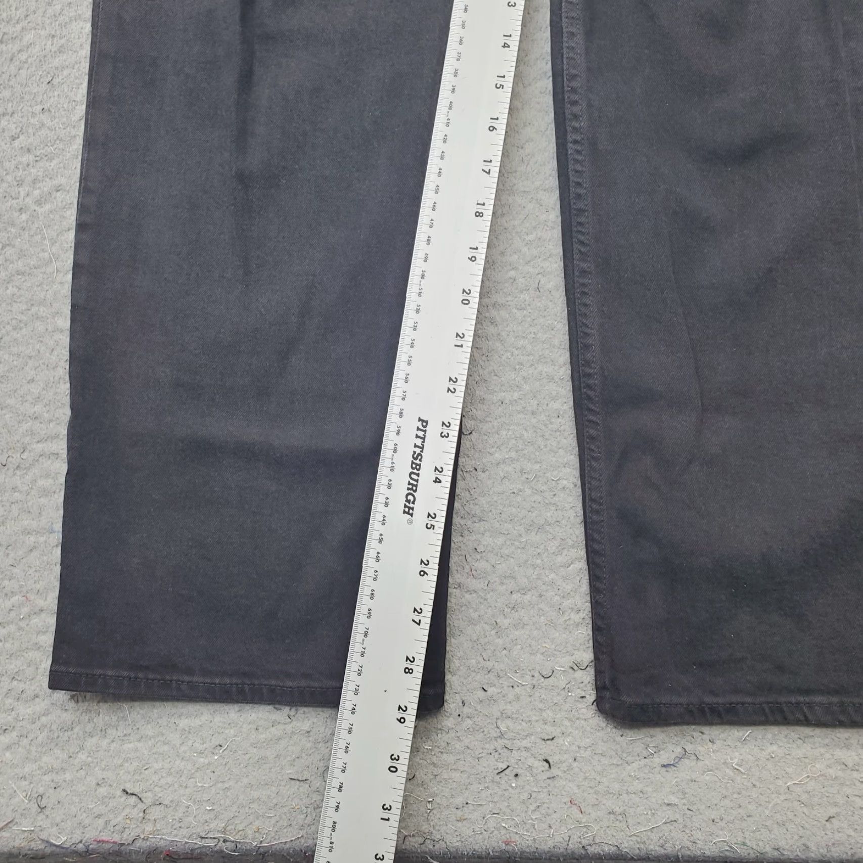 Gap Gap Womens 16 Black Straight Jeans Denim Stretch High-Rise 90s Vintage Boho 5-Pocket Regular Size 16 Size 38" / US 16 / IT 52 - 4 Thumbnail