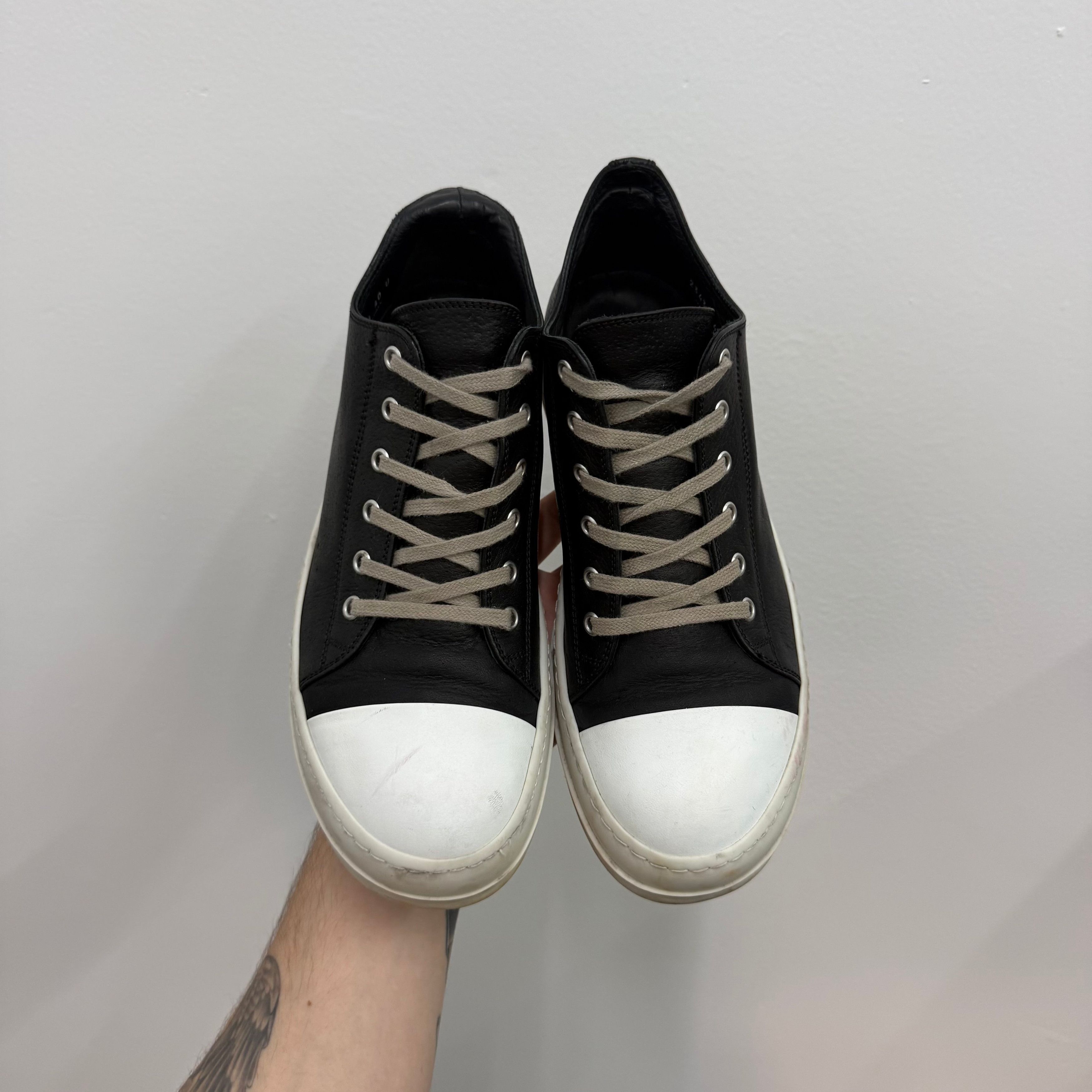 Rick Owens Rick Owens Mainline Leather Ramone Sneakers - Size 40 (US 7) Size US 7 / EU 40 - 2 Thumbnail
