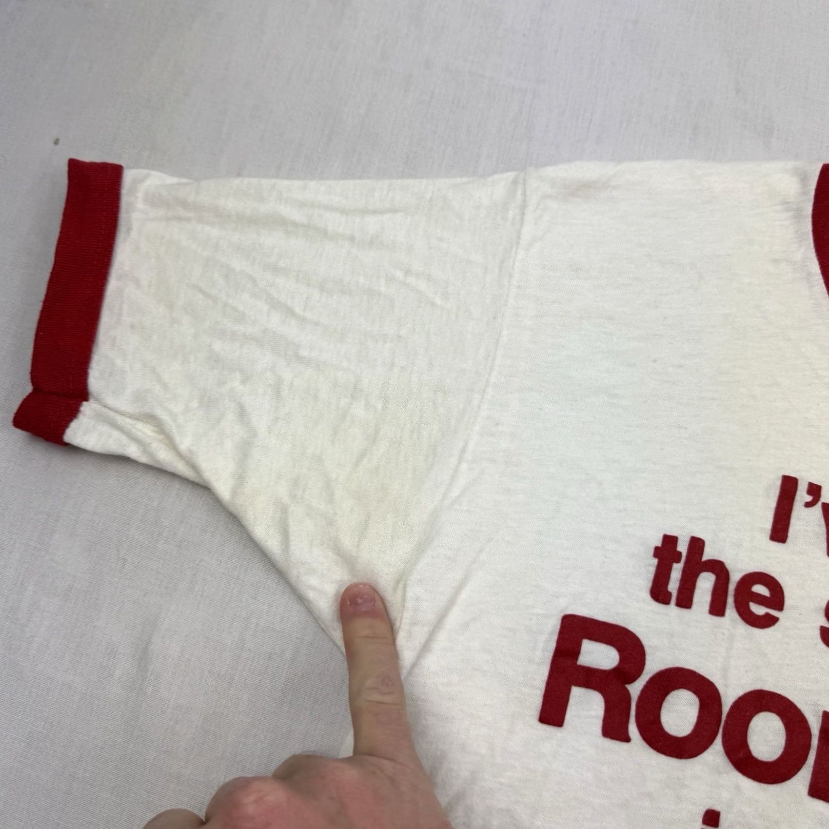Vintage VINTAGE Funny Roommate Ringer Shirt Adult Medium 1980s Hipster Punk Hippie USA Size US M / EU 48-50 / 2 - 3 Thumbnail