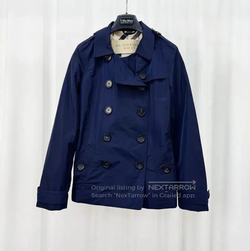 Burberry Burberry Double Breasted Short Trench Coat in Navy. Size M / US 6-8 / IT 42-44 - 1 Thumbnail