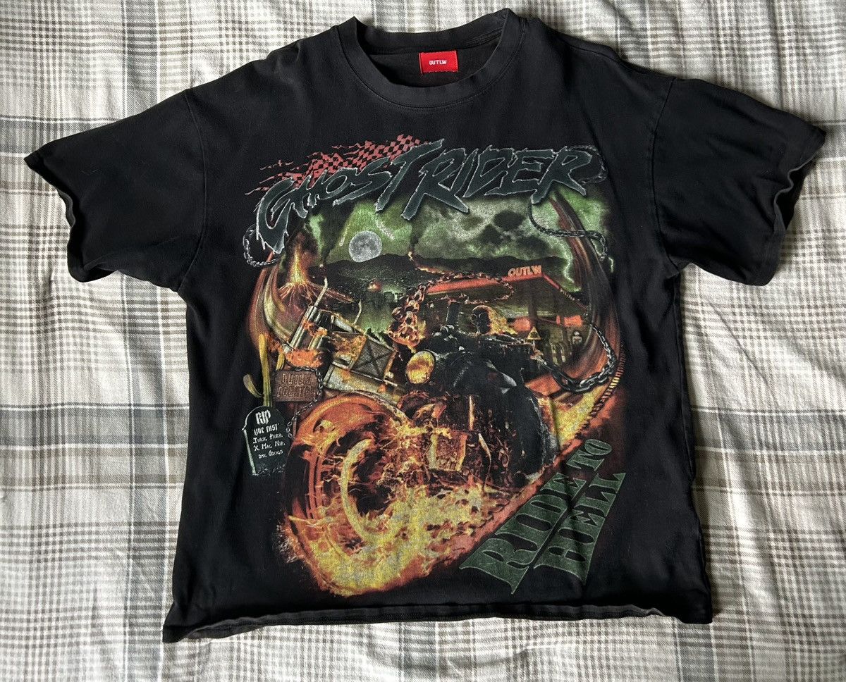 Other Outlw Ghost Rider Vintage Shirt - Black Size US M / EU 48-50 / 2 - 1 Thumbnail