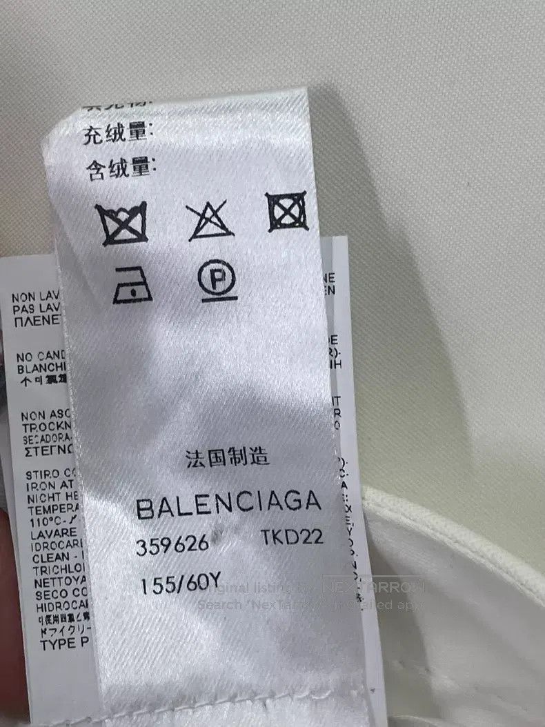 Balenciaga Balenciaga White Tie Waist Long Pants Size US 36 / EU 52 - 8 Thumbnail