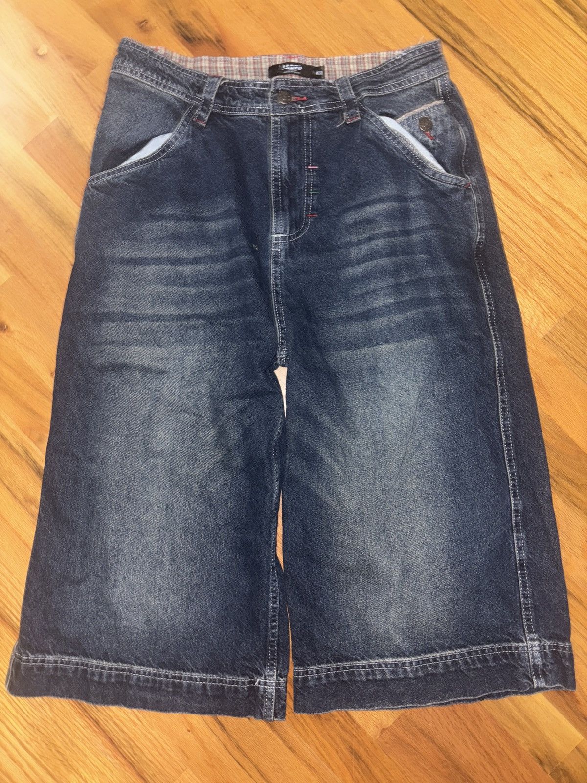 Jaded London Jaded London Jorts Plad stitching Size US 30 / EU 46 - 2 Thumbnail